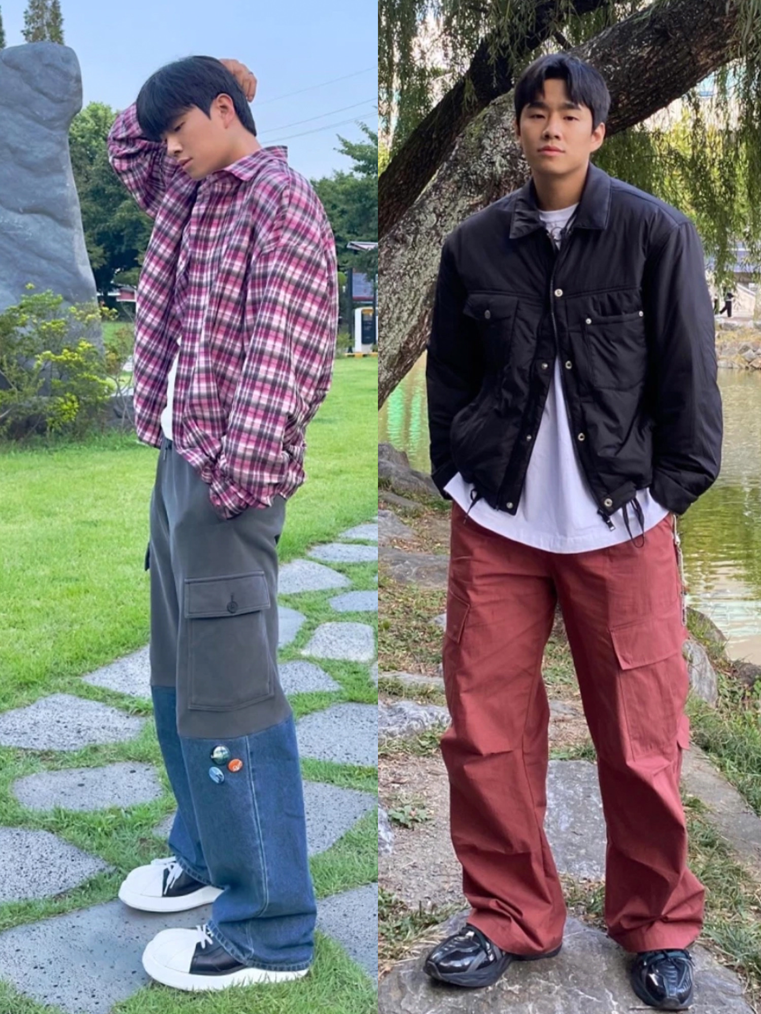 Nike x Stussy Air Penny II Black, Nike x Peaceminusone Air Force 1 Low Para-Noise 착용 스타일 - 3