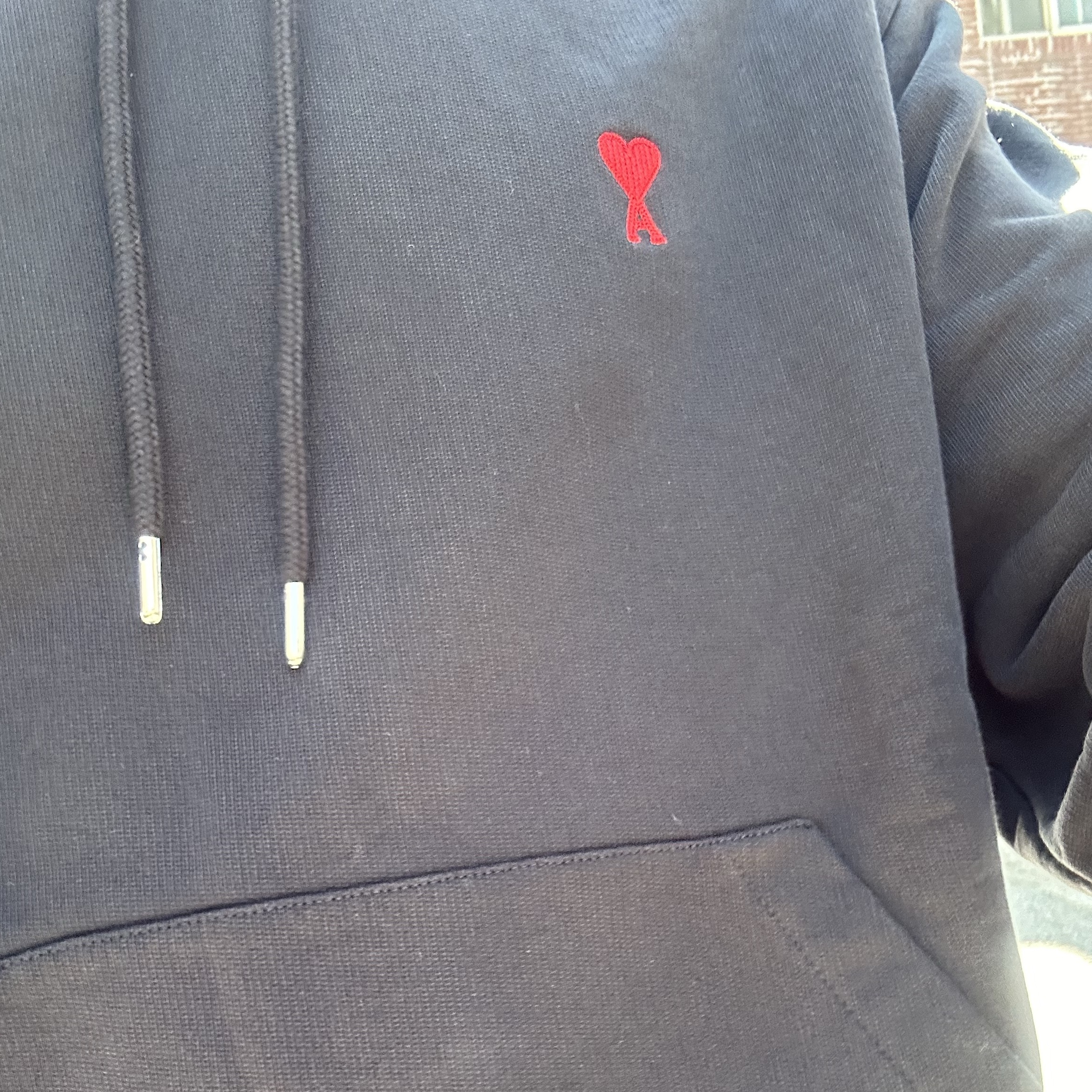 AMI de Coeur Hoodie Black - 22SS 착용 스타일