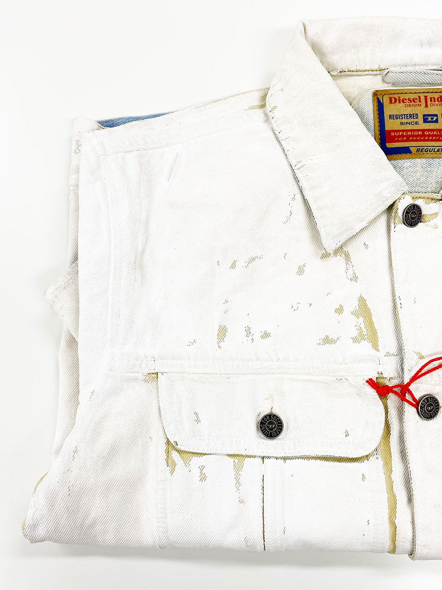 Diesel D-Barcy Jacket White 착용 스타일 - 2