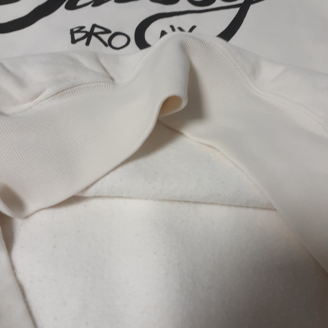 Stussy World Tour Hoodie Pigment Dyed Natural 착용 스타일 - 3