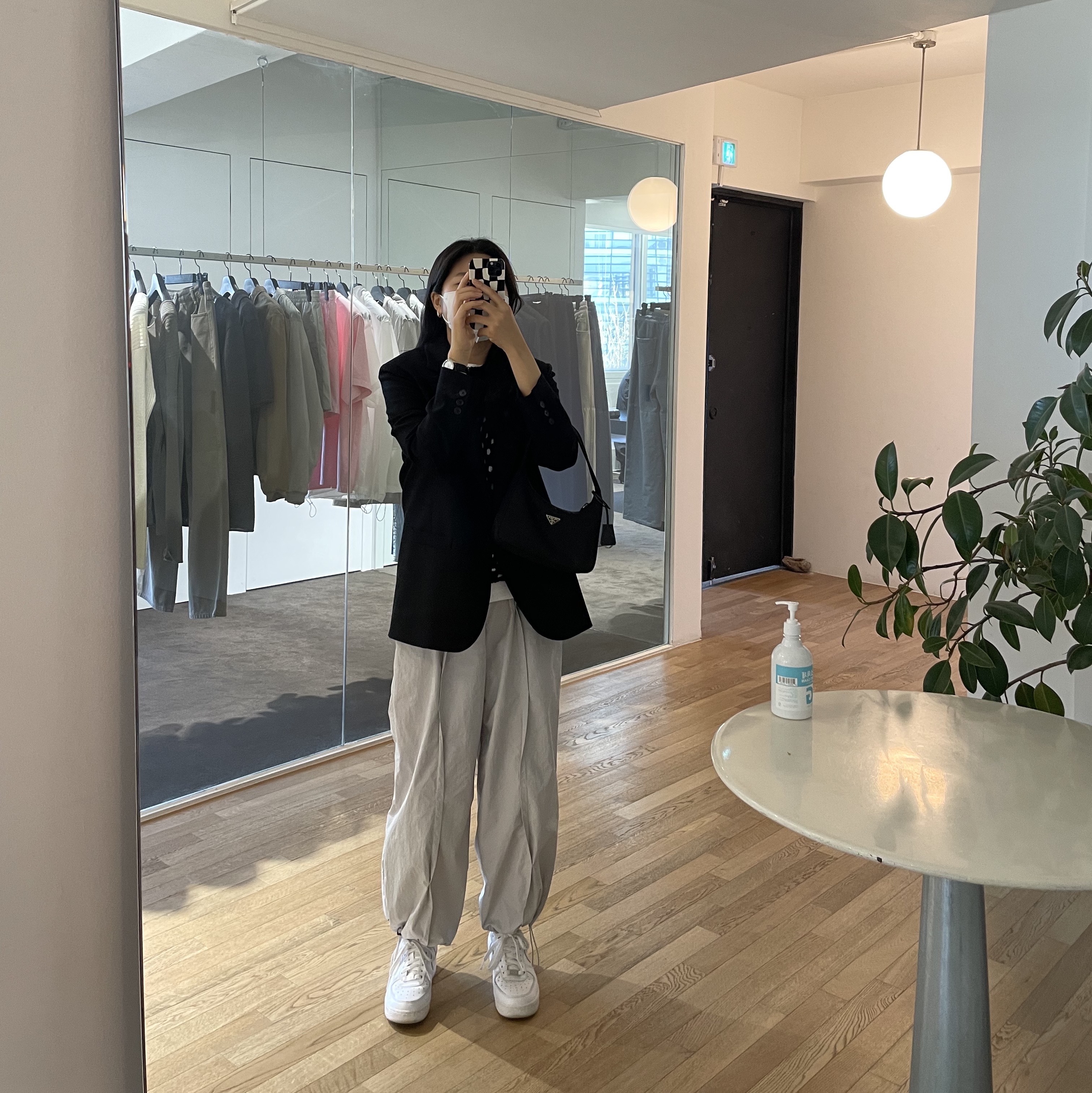 (W) Nike Air Force 1 '07 Low White 착용 스타일