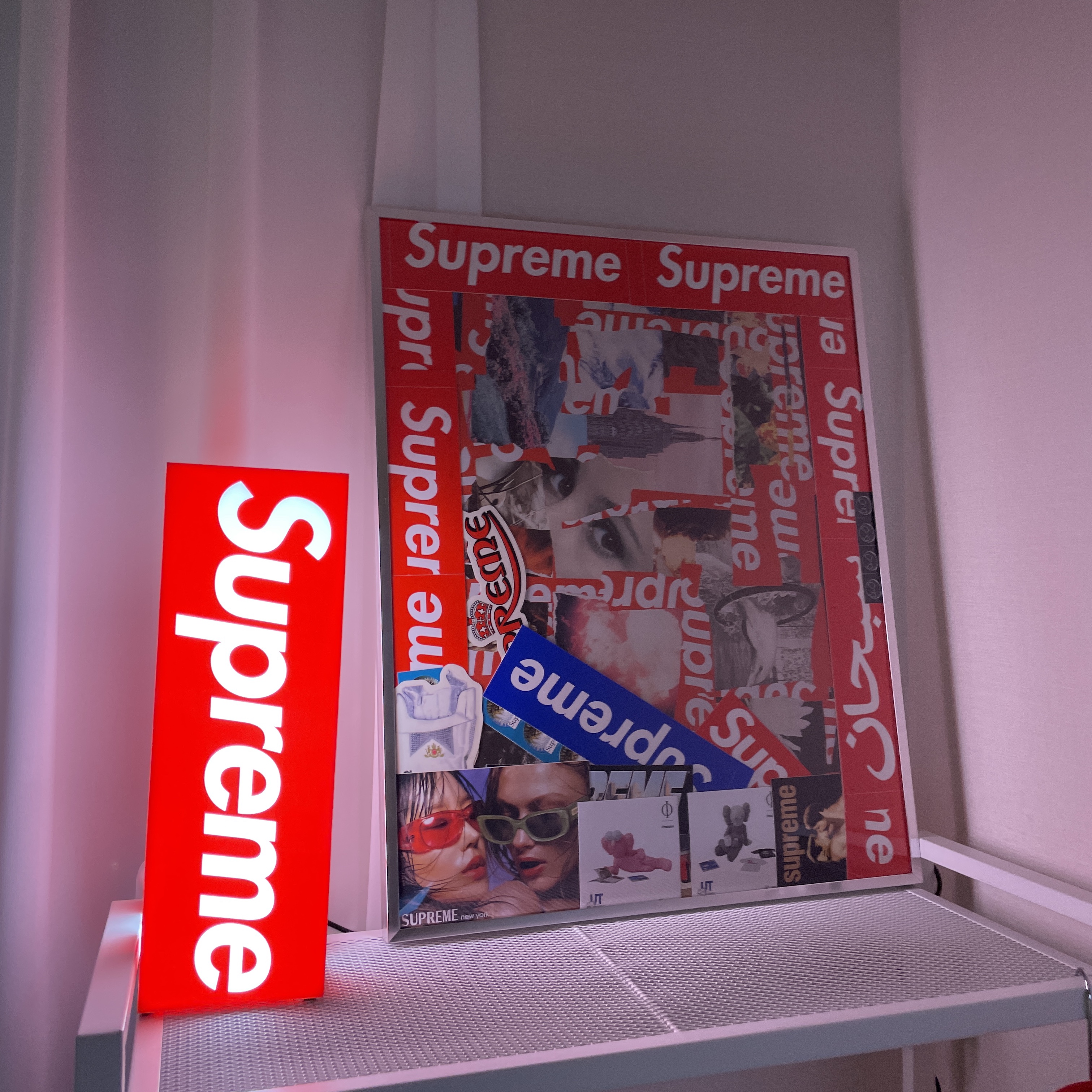 Supreme x Visla Magazine Supreme Special Issue, Supreme Box Logo Lamp Red (Korean Ver.) - 23FW 착용 스타일 - 1