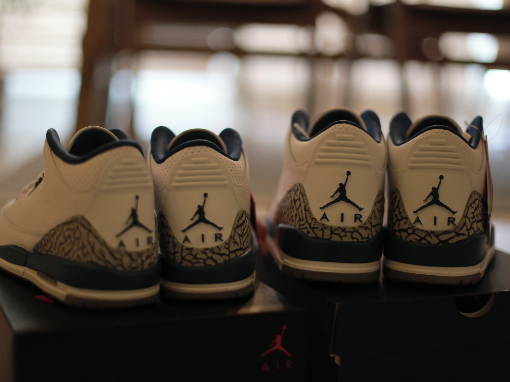 Jordan 3 Retro True Blue and Copper, (GS) Jordan 3 Retro True Blue 2011 착용 스타일 - 6