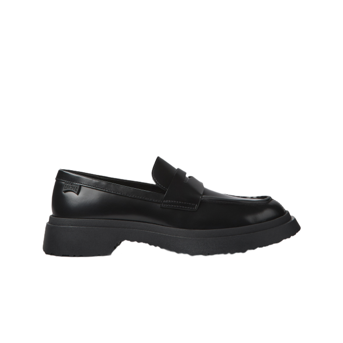 (W) 캠퍼 월든 레더 로퍼 블랙((W) Camper Walden Leather Loafers Black) - 1