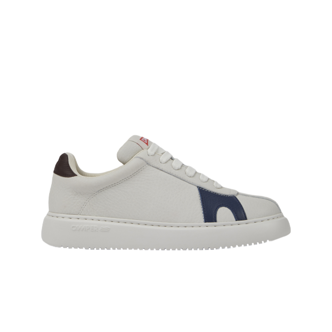 (W) 캠퍼 트윈스 논 다이드 레더 스니커즈 화이트((W) Camper Twins Non Dyed Leather Sneakers White) - 1