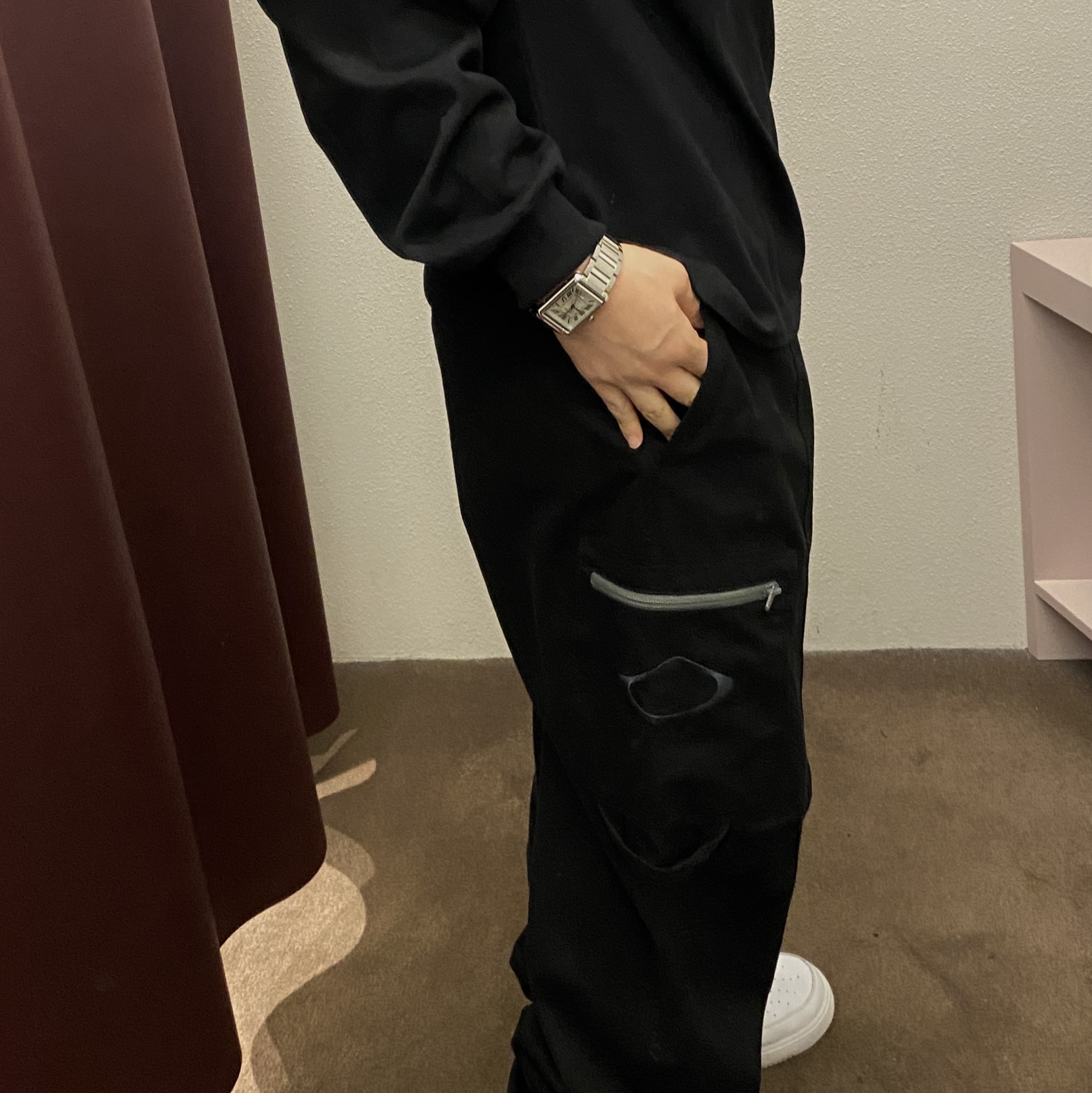 (W) Mischief Drawstring Pants Black, Cartier Tank Must Watch Extra Large Automatic Steel Bracelet Steel 착용 스타일