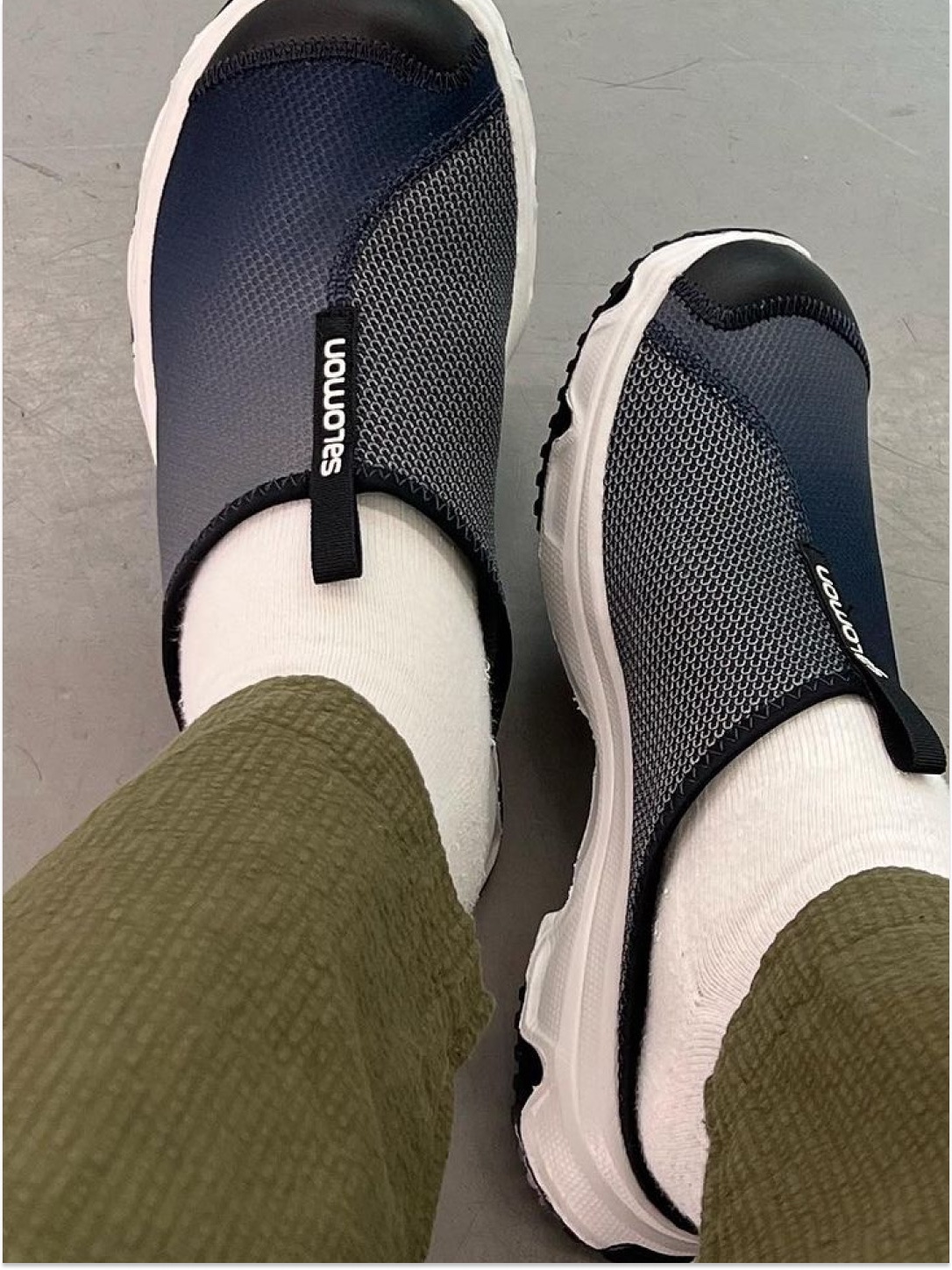 Salomon RX Slide Leather ADV Kangaroo Safari, Salomon x Beams RX Slide 3.0 Safari 착용 스타일 - 5