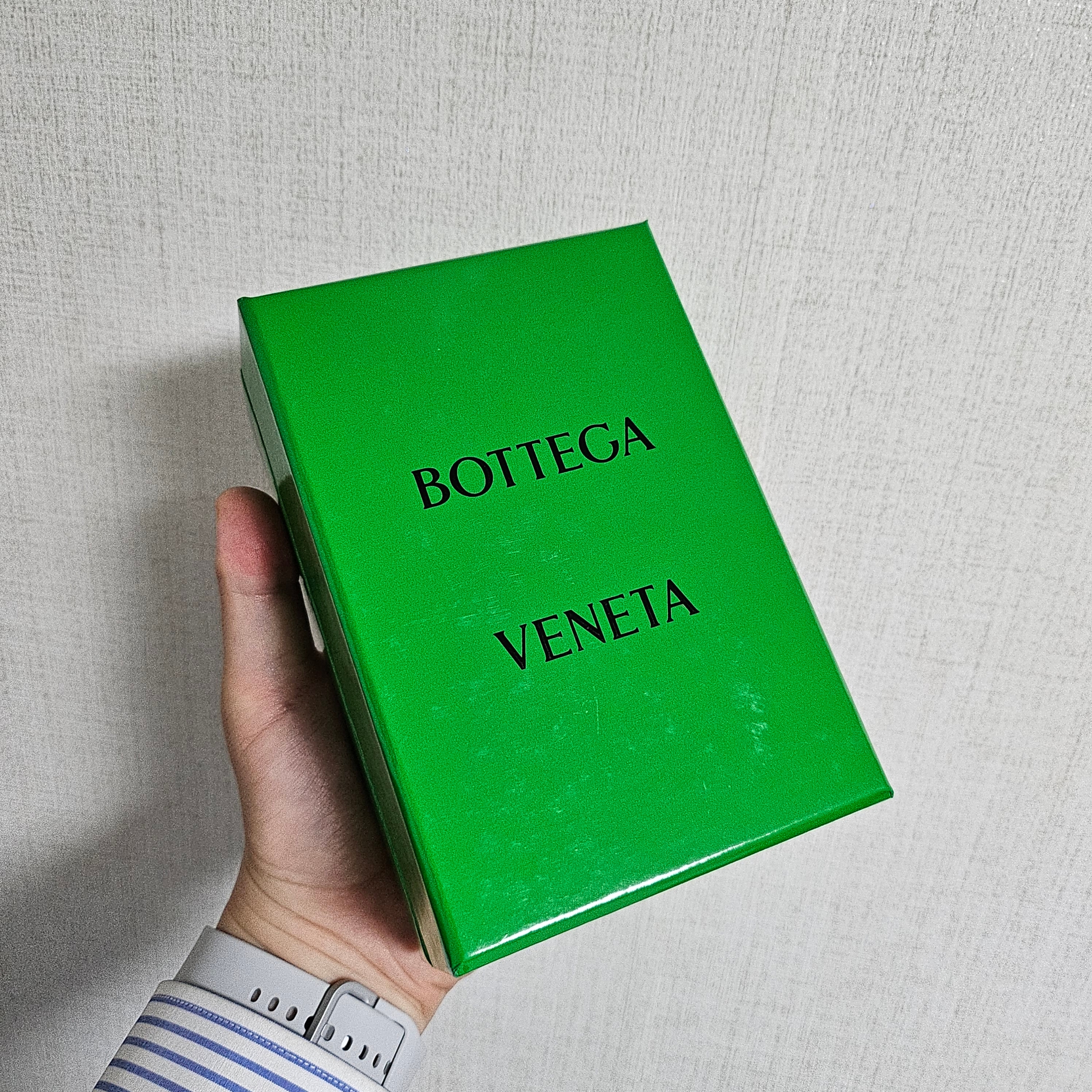 Bottega Veneta Flap Card Case Parakeet 착용 스타일 - 3