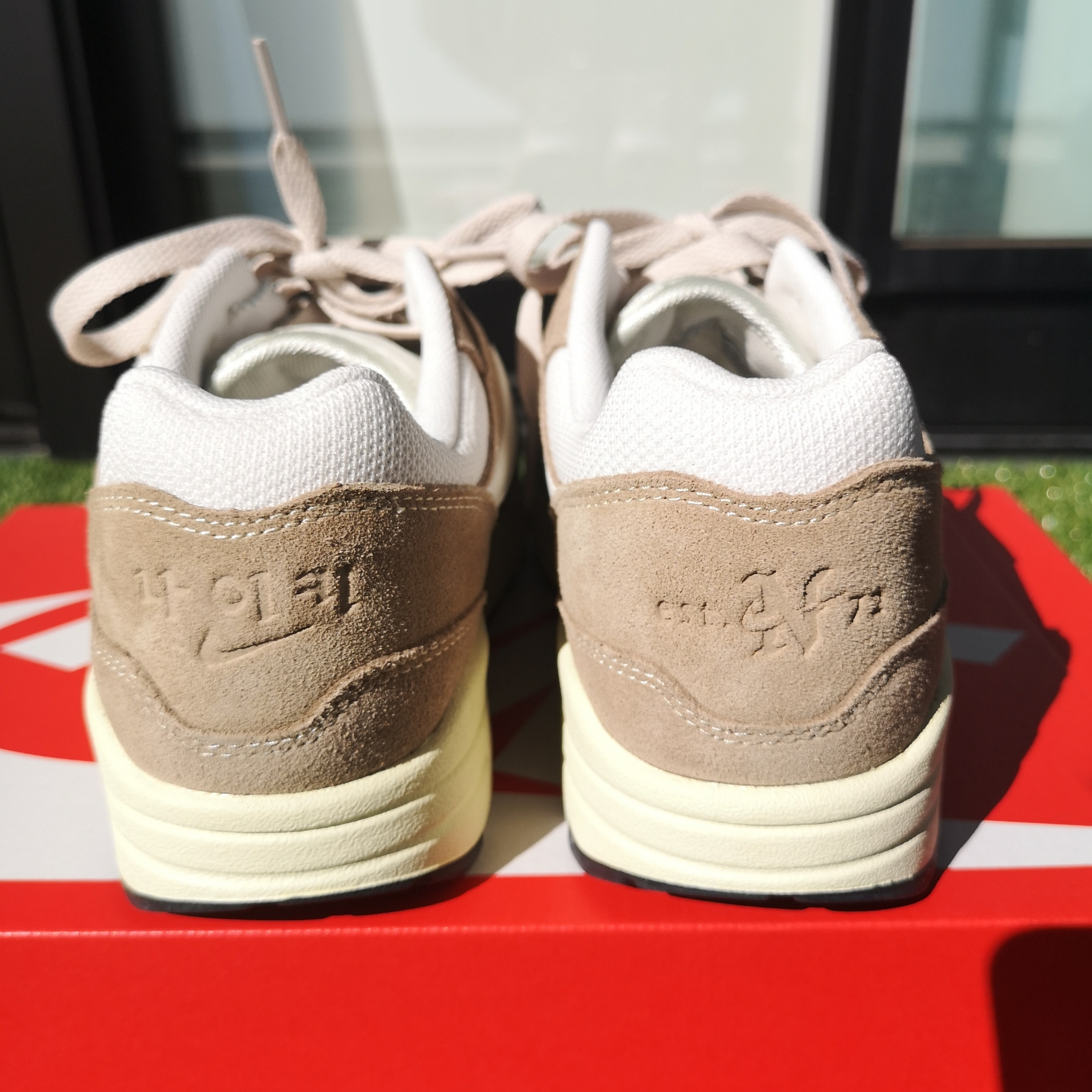 (W) Nike Air Max 1 Hangul Day Sail 착용 스타일 - 3
