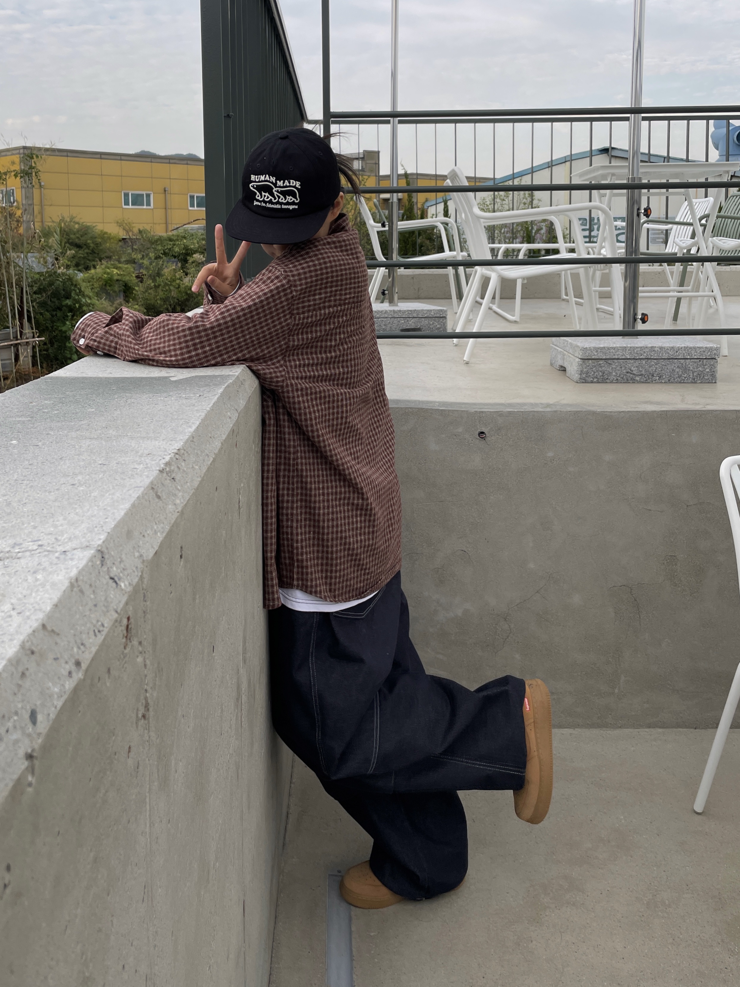 Human Made 5 Panel Cap #2 Black, Nike x Supreme Air Force 1 Low Flax 착용 스타일 - 1