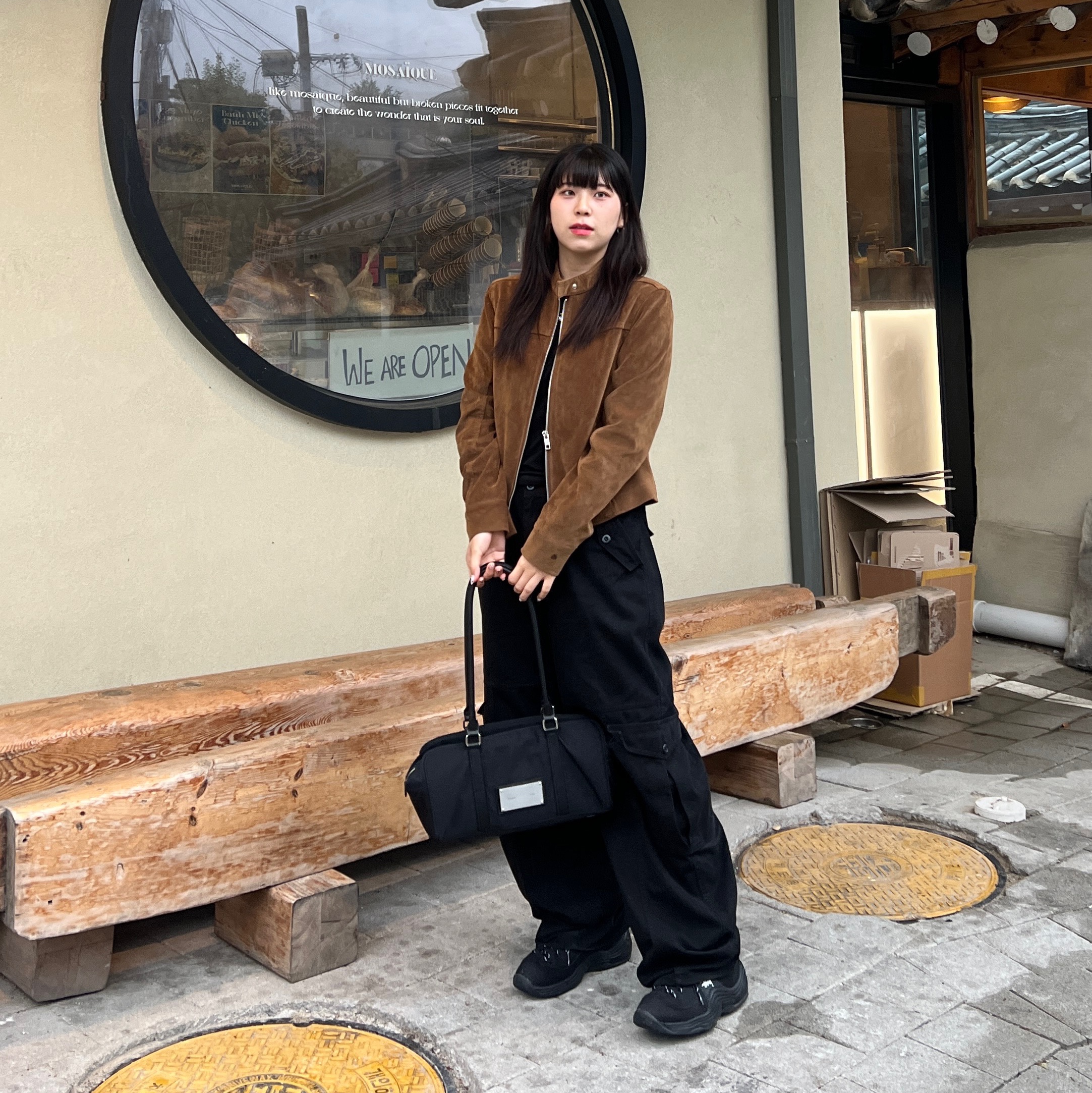 Nike x Stussy Air Penny II Black, Matin Kim Sporty Tote Bag Black 착용 스타일 - 1