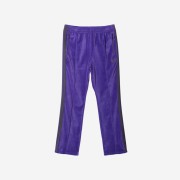 Needles Narrow Track Pants C/PE Velour Purple