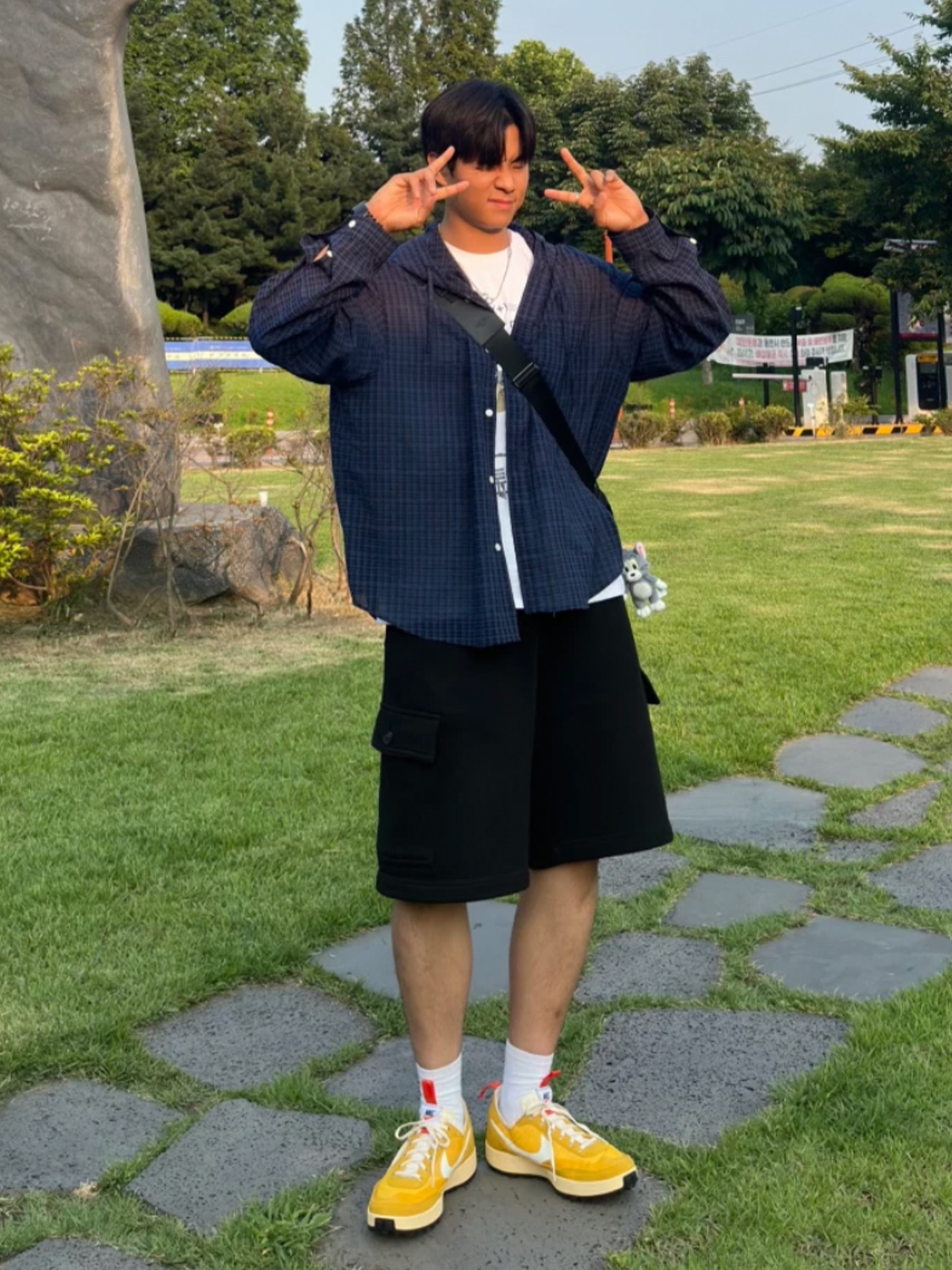 Nike x Stussy Air Penny II Black, Nike x Peaceminusone Air Force 1 Low Para-Noise 착용 스타일 - 4