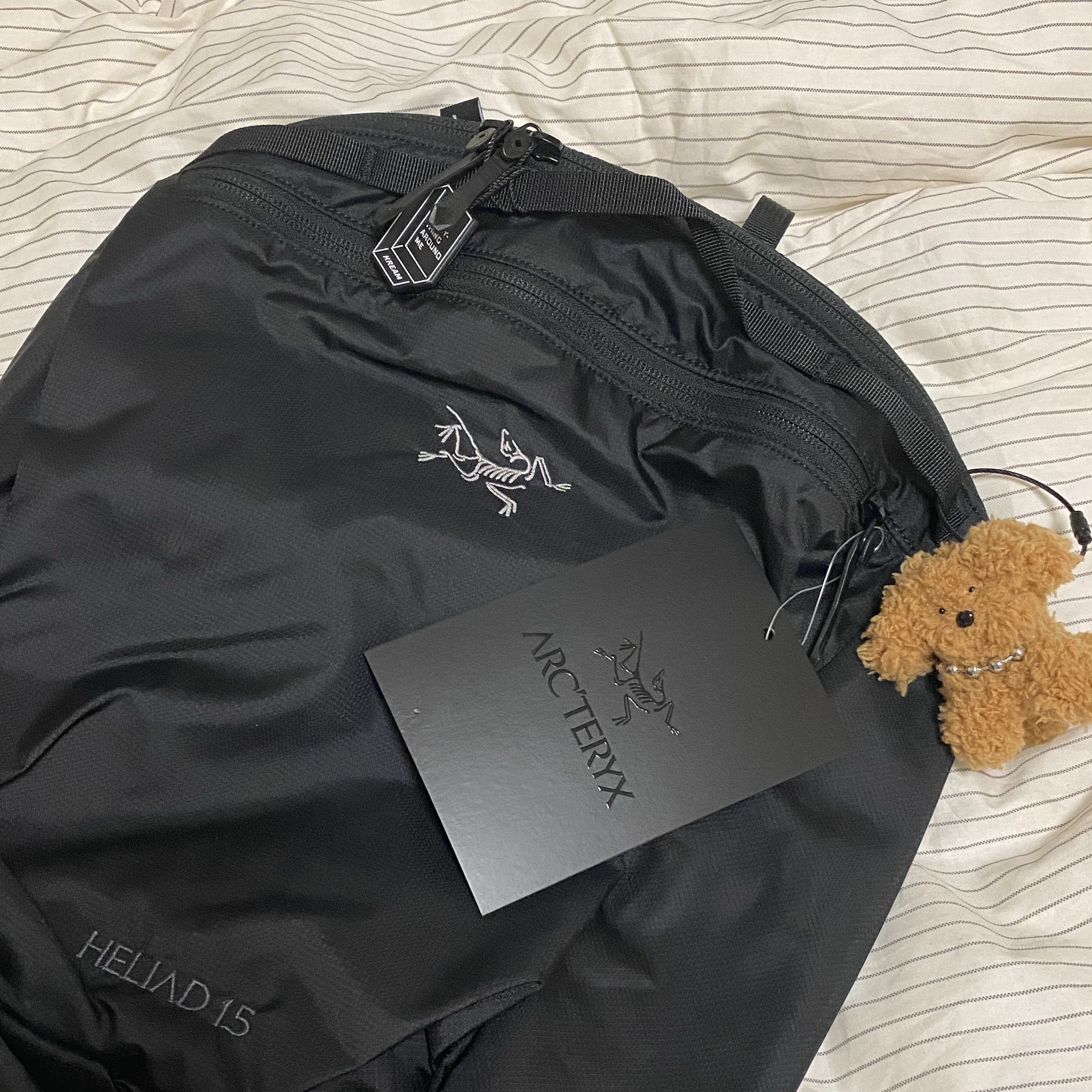 Arc'teryx Heliad 15 Backpack Black 착용 스타일