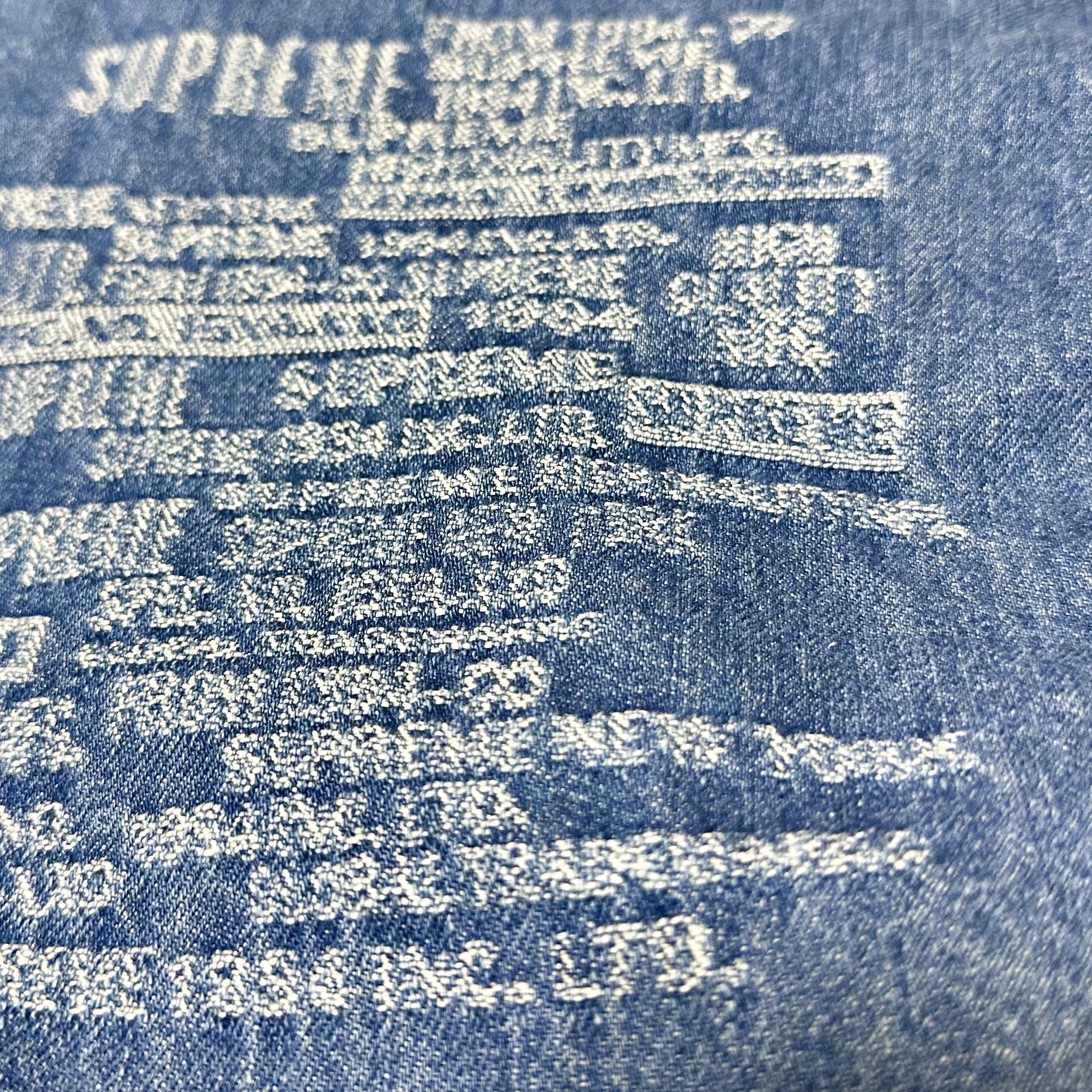 Supreme Trademark Jacquard Baggy Jean Washed Blue - 23SS, Jordan 1 x Travis Scott Retro Low OG SP Black Phantom 착용 스타일 - 2