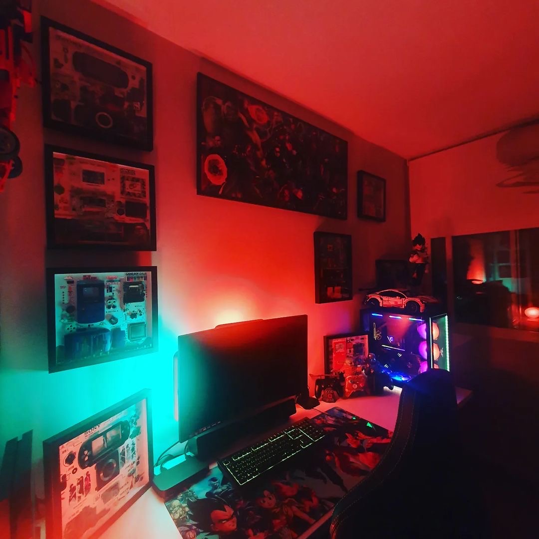 Philips Hue play lightbar double pack 착용 스타일