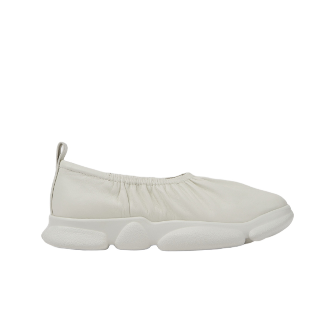 K201588-002 (W) Camper Karst Leather Ballerinas White