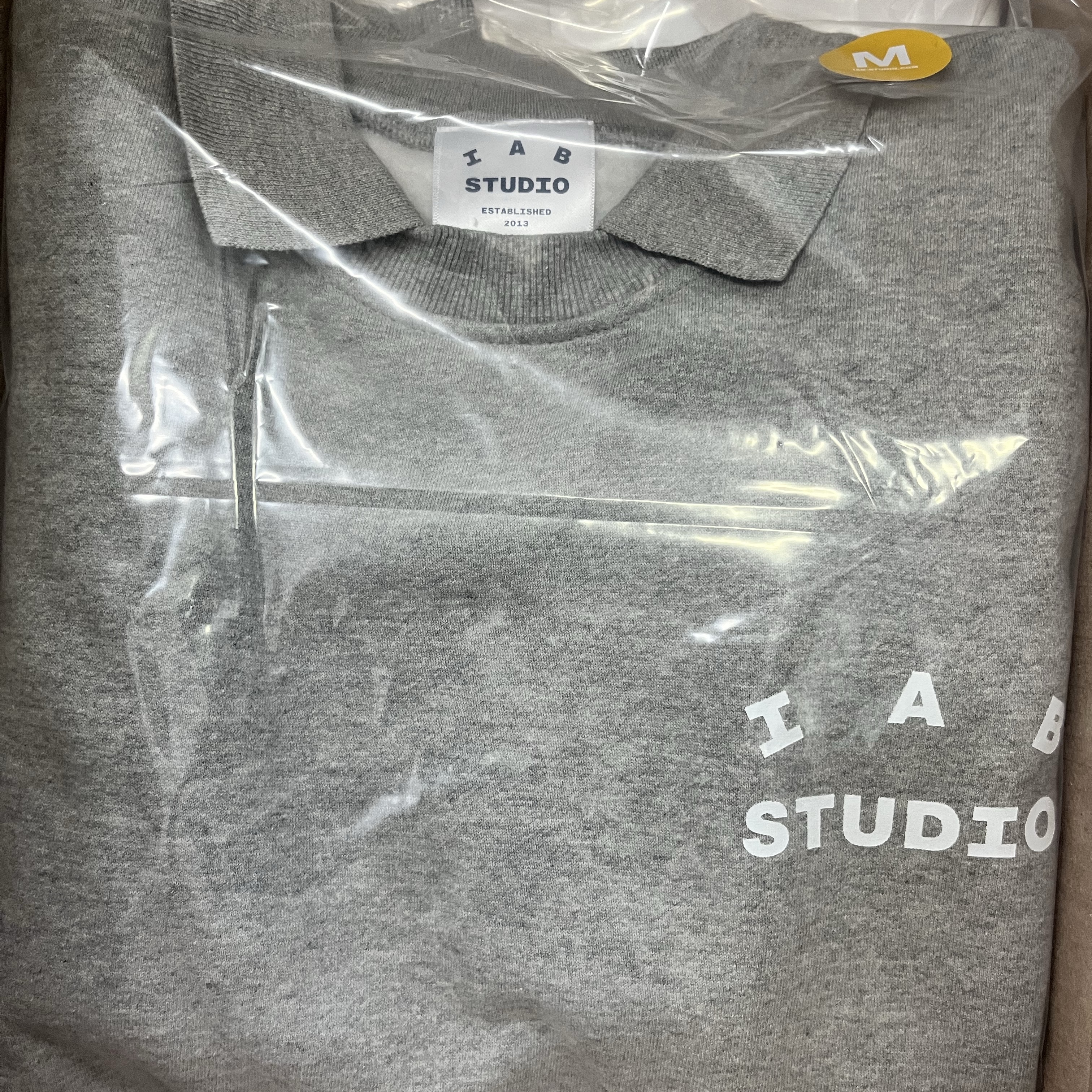 IAB Studio Rugby Sweatshirt Gray - 23FW 착용 스타일