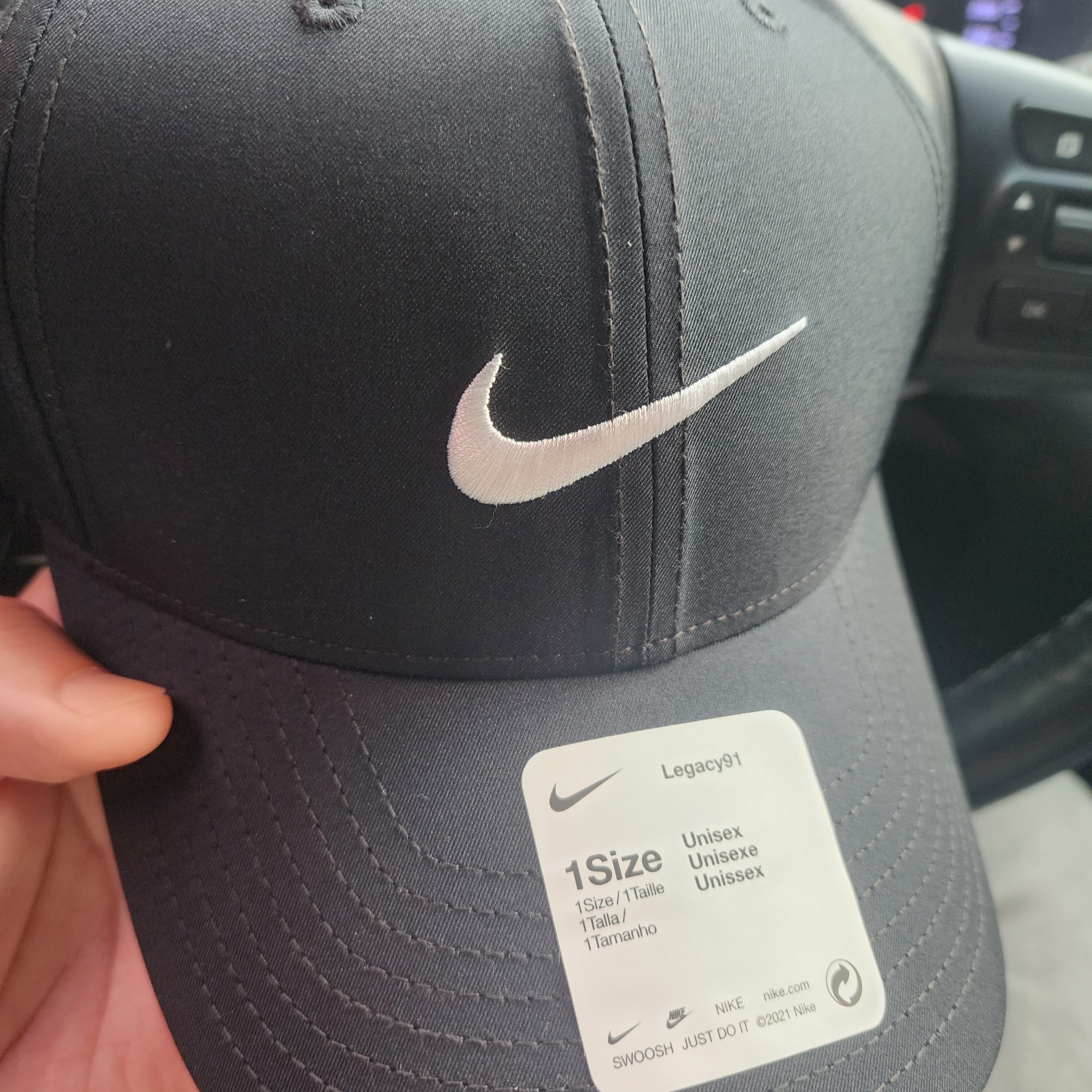 Nike Dri-Fit Legacy 91 Golf Cap Black 착용 스타일 - 1