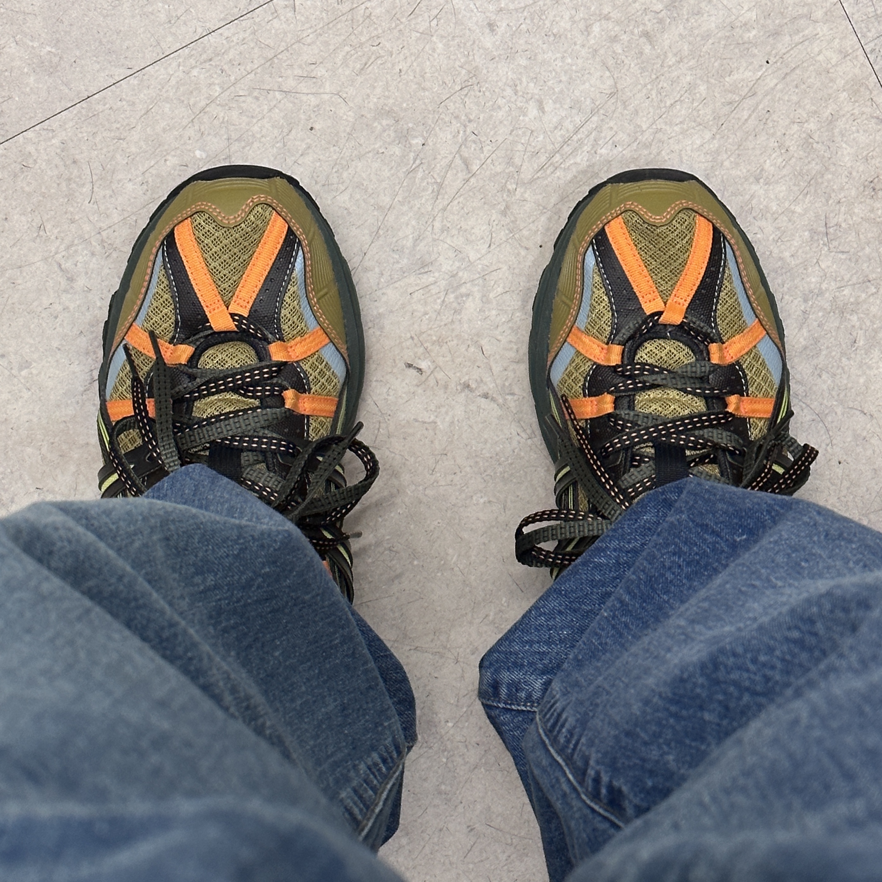 Asics x Andersson Bell Gel-Sonoma 15-50 Olive Oil Dark Brown 착용 스타일