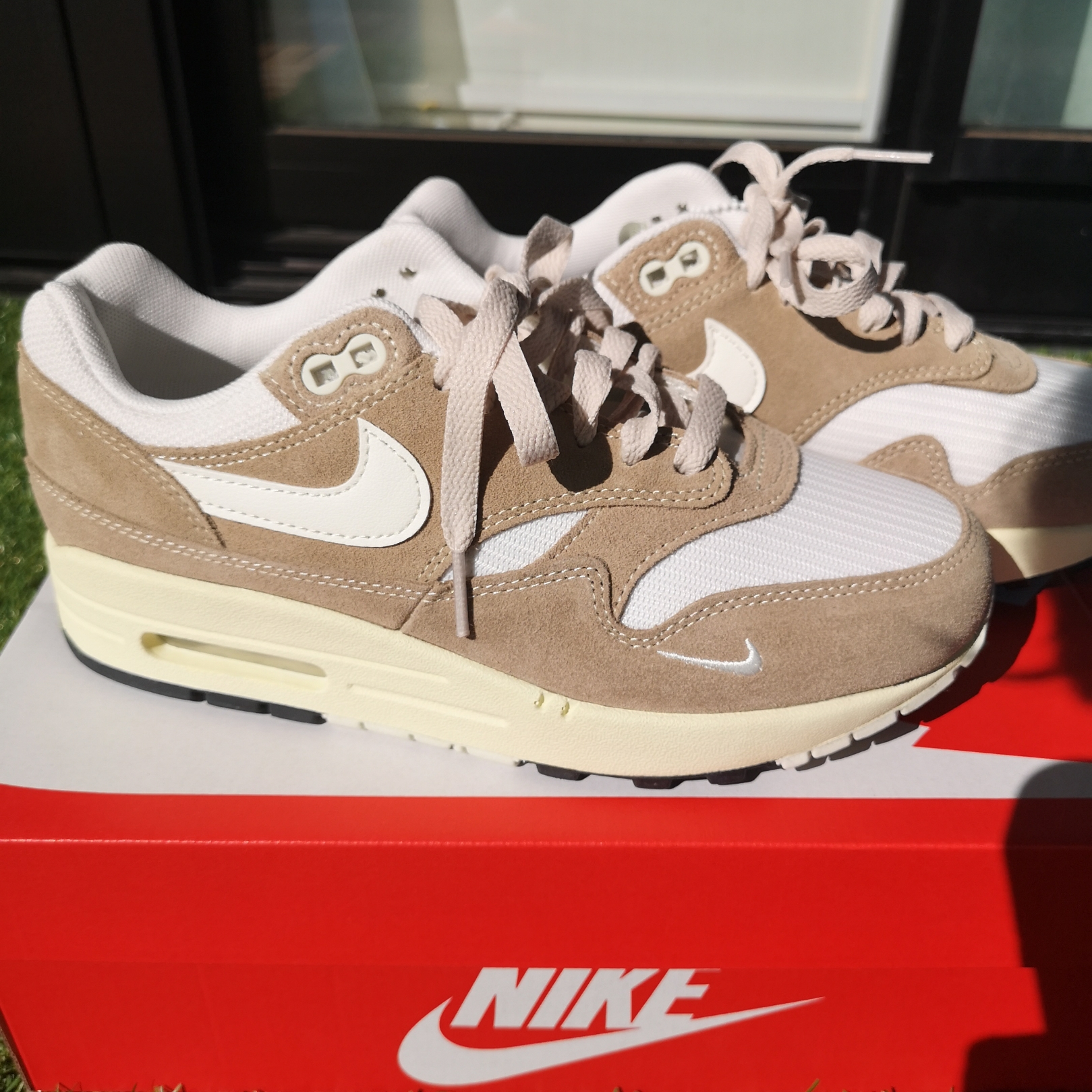 (W) Nike Air Max 1 Hangul Day Sail 착용 스타일 - 5