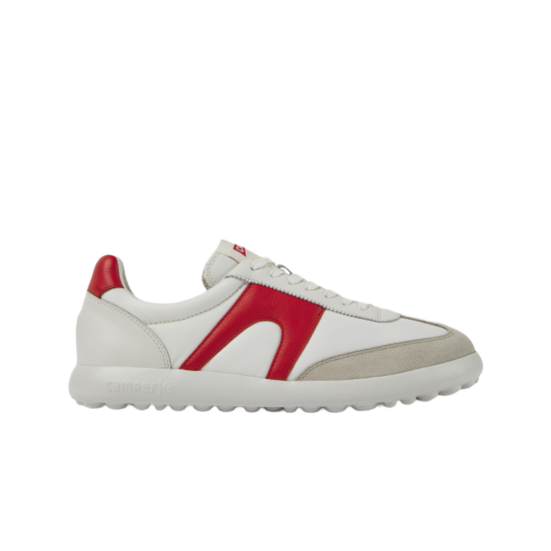 캠퍼 펠로타스 엑스라이트 레더 스니커즈 화이트 레드(Camper Pelotas Xlite Leather Sneakers White Red) - 1