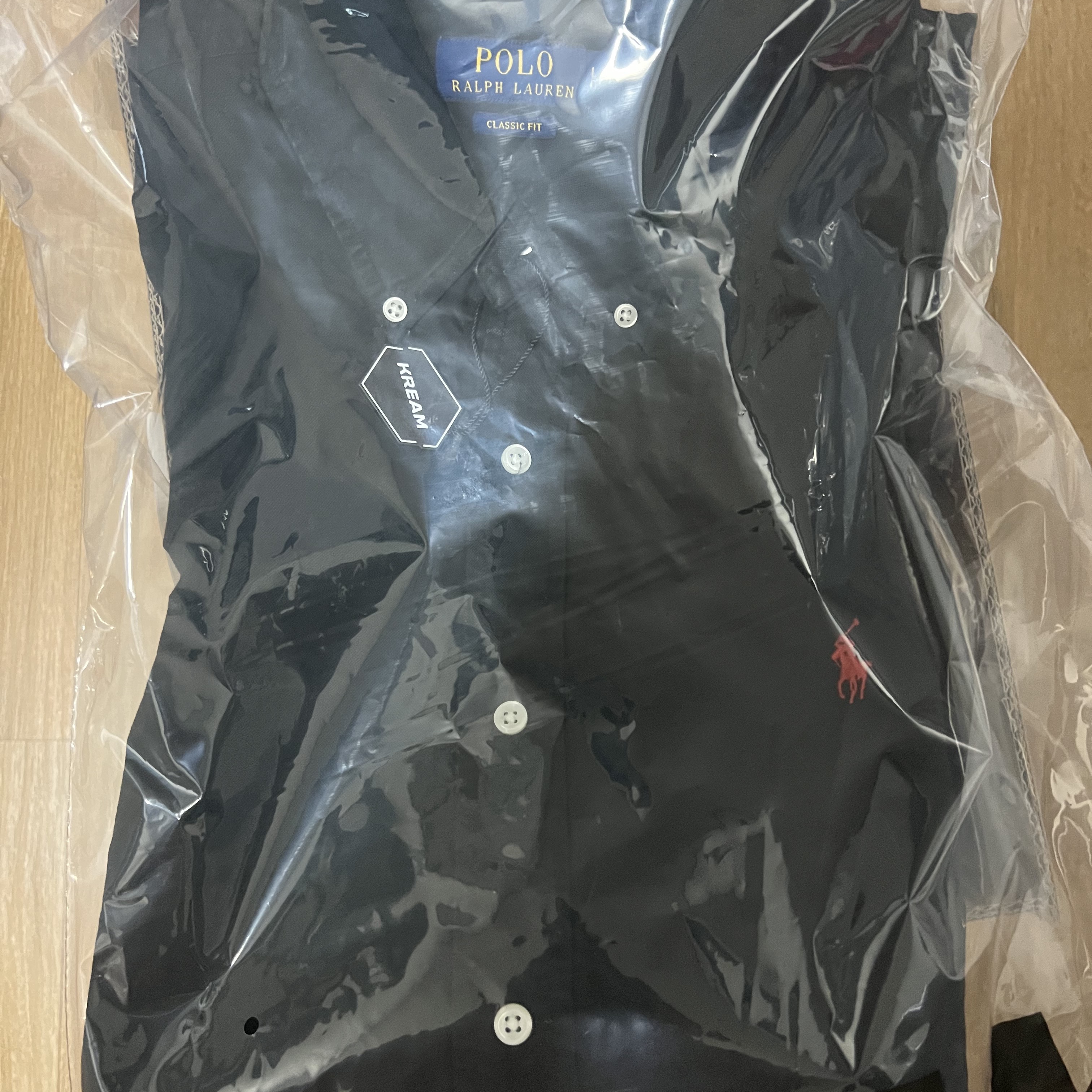 Polo Ralph Lauren Classic Fit Garment Dyed Oxford Shirt Polo Black 착용 스타일