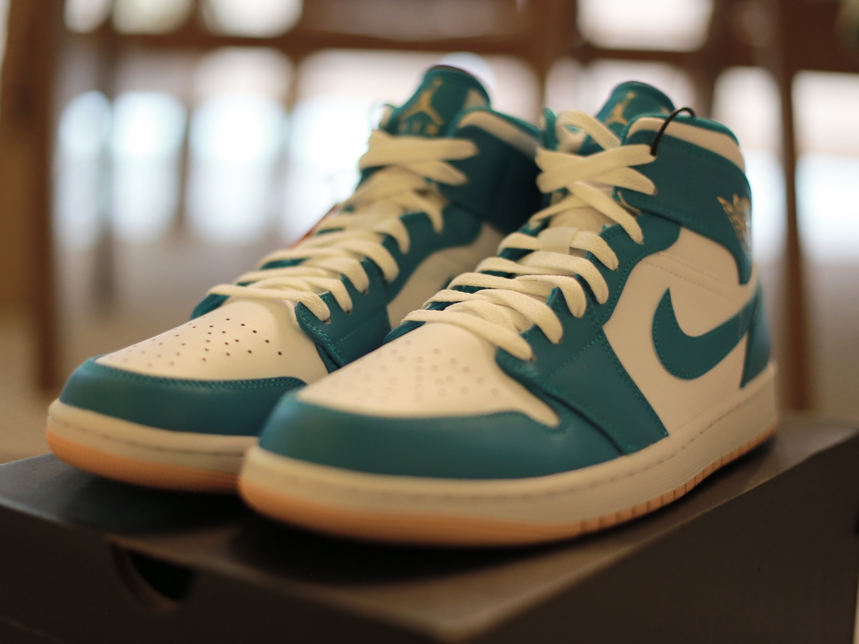 Jordan 1 Mid Aquatone 착용 스타일 - 2