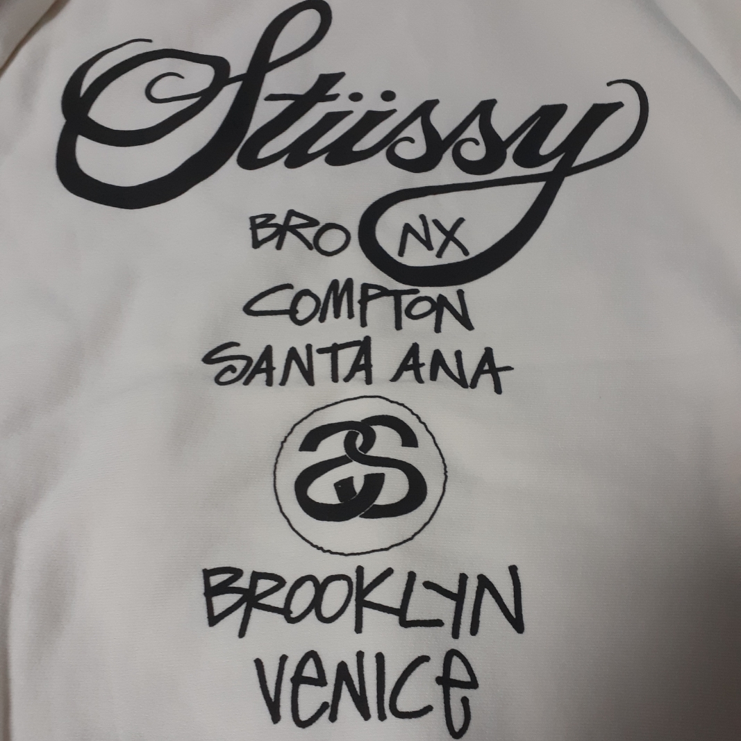 Stussy World Tour Hoodie Pigment Dyed Natural 착용 스타일 - 2