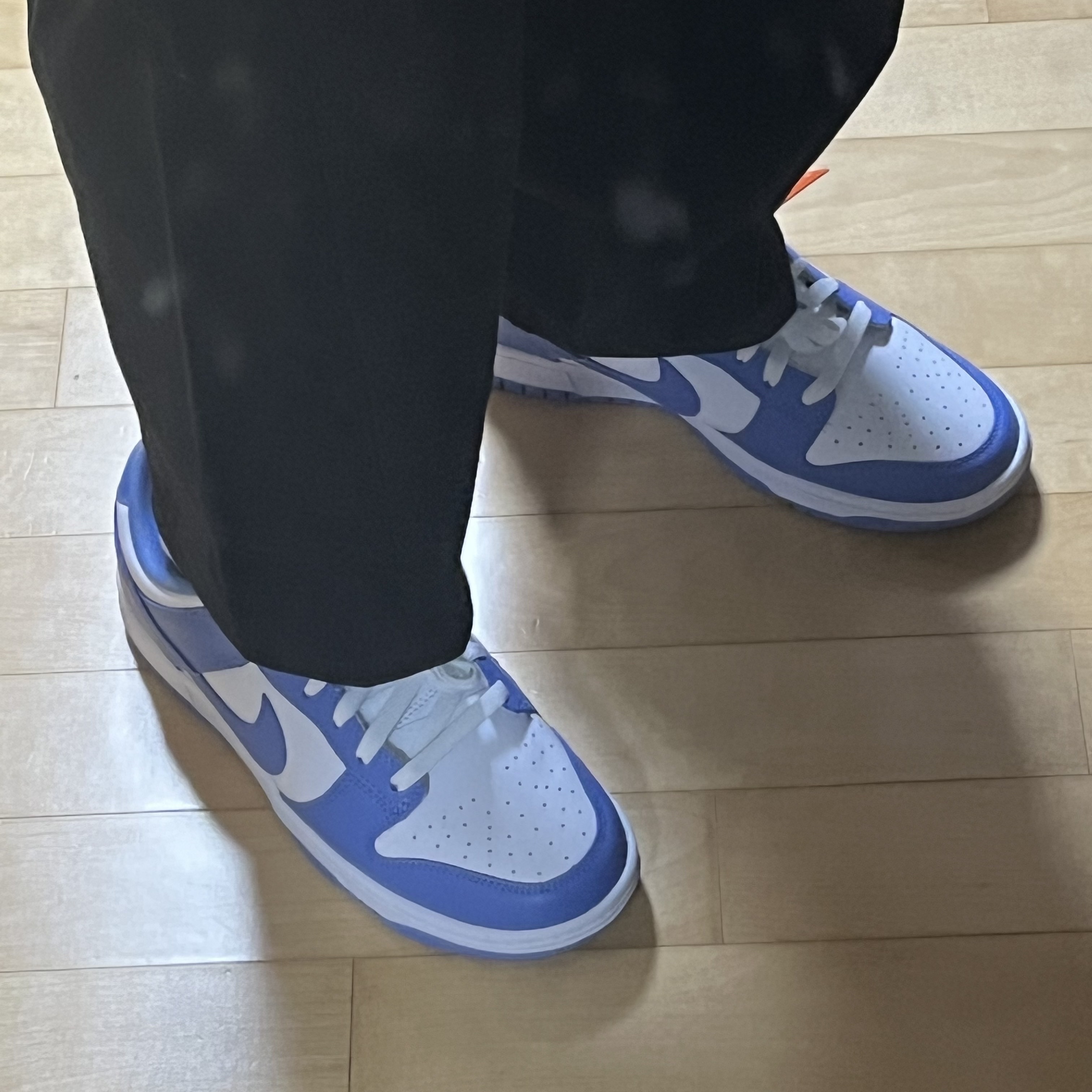 Nike Dunk Low Retro White Polar Blue 착용 스타일