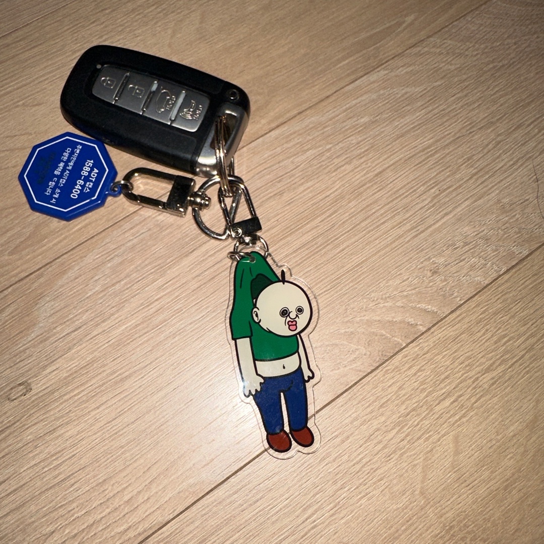 Bbangbbang Hanging Acrylic Keyring 착용 스타일 - 1