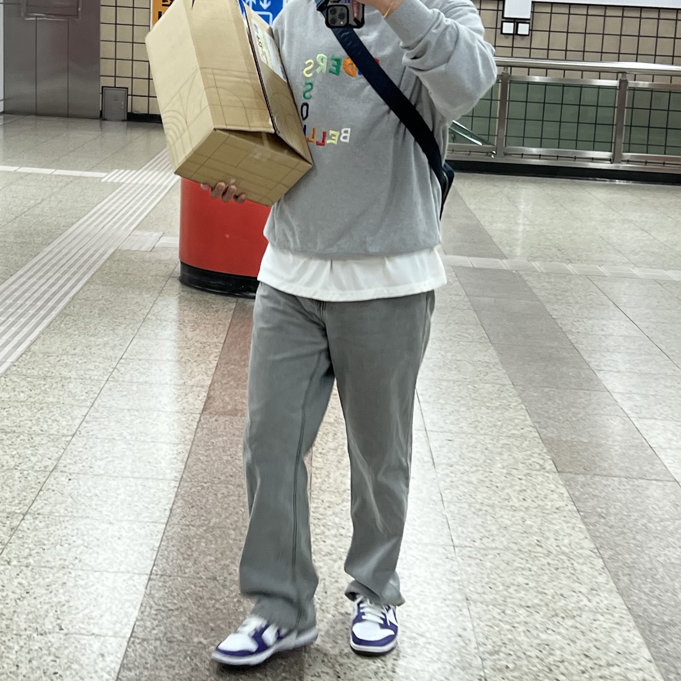 Porter Tanker Shoulder Bag S Iron Blue, Nike Dunk Low Retro Championship Court Purple 착용 스타일