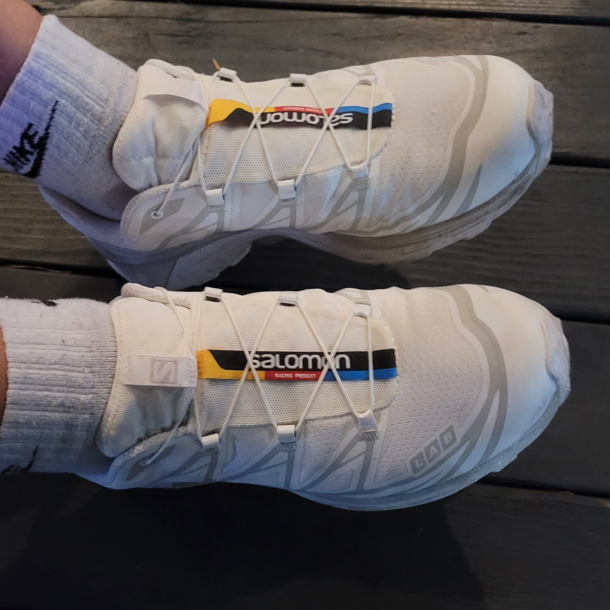 Salomon XT-6 ADV White 착용 스타일