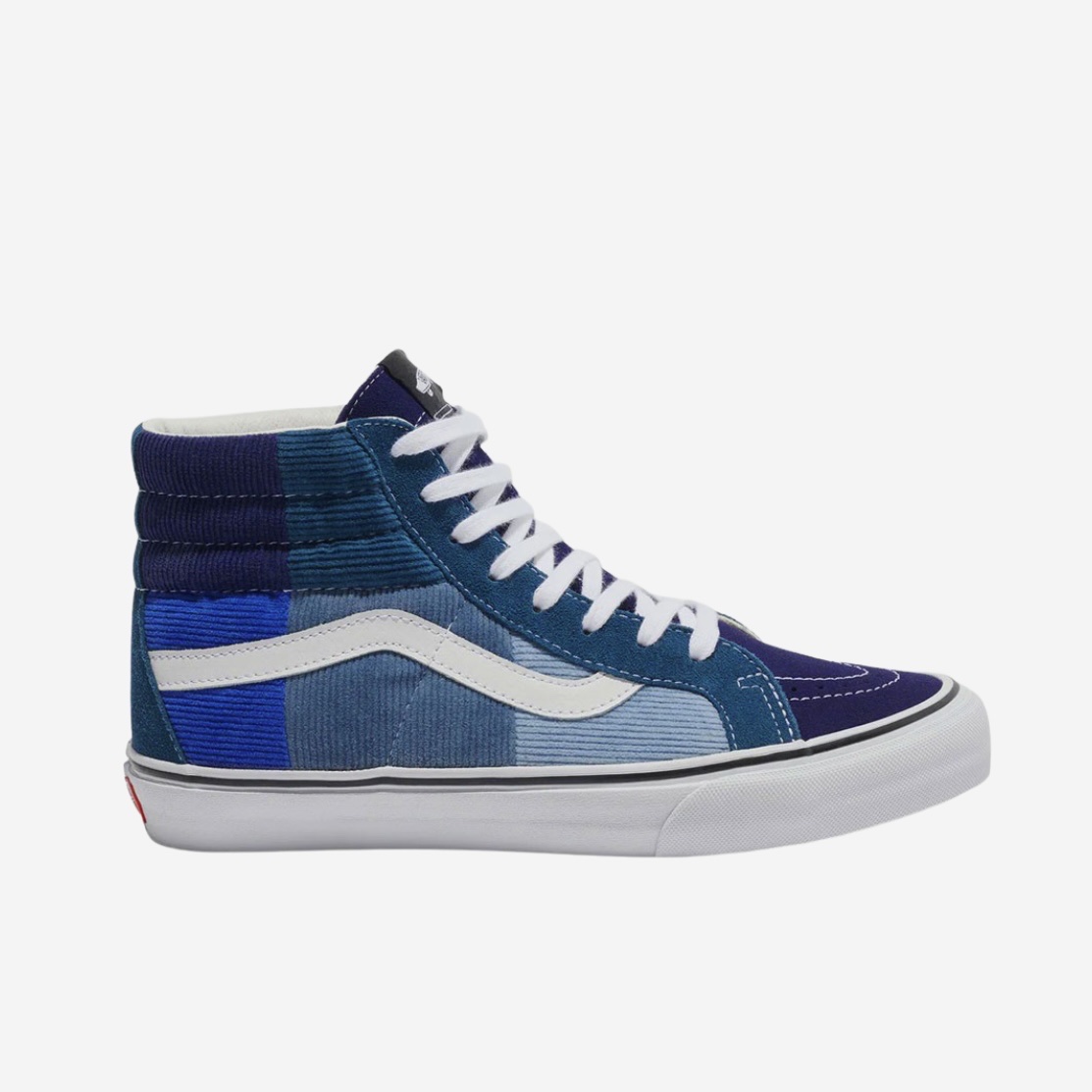 Adidas x Noah Adria Core White, Vans Vault x Noah Corduroy Patchwork Sk8-Hi LX Navy 착용 스타일 - 4