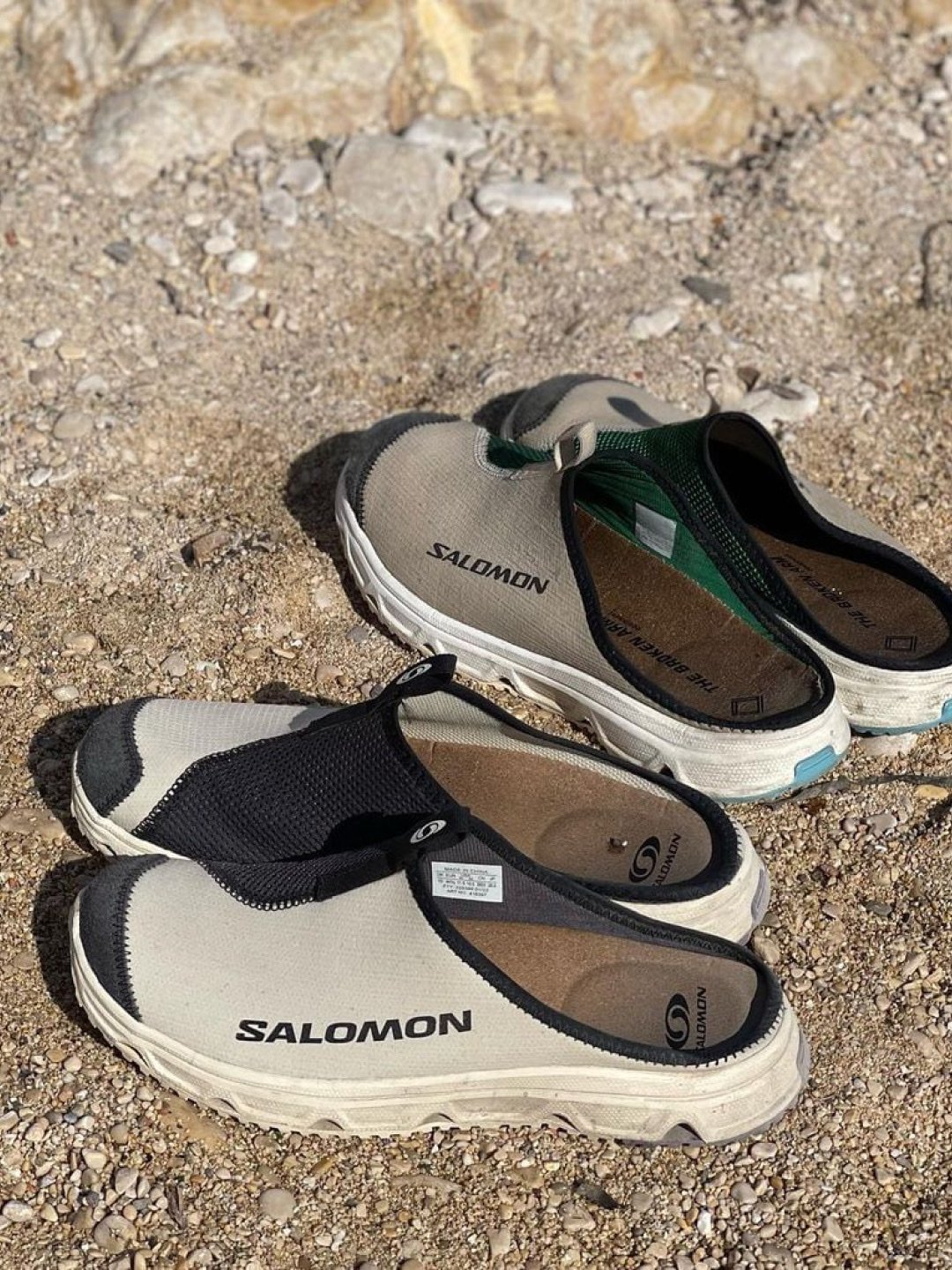Salomon RX Slide Leather ADV Kangaroo Safari, Salomon x Beams RX Slide 3.0 Safari 착용 스타일 - 2