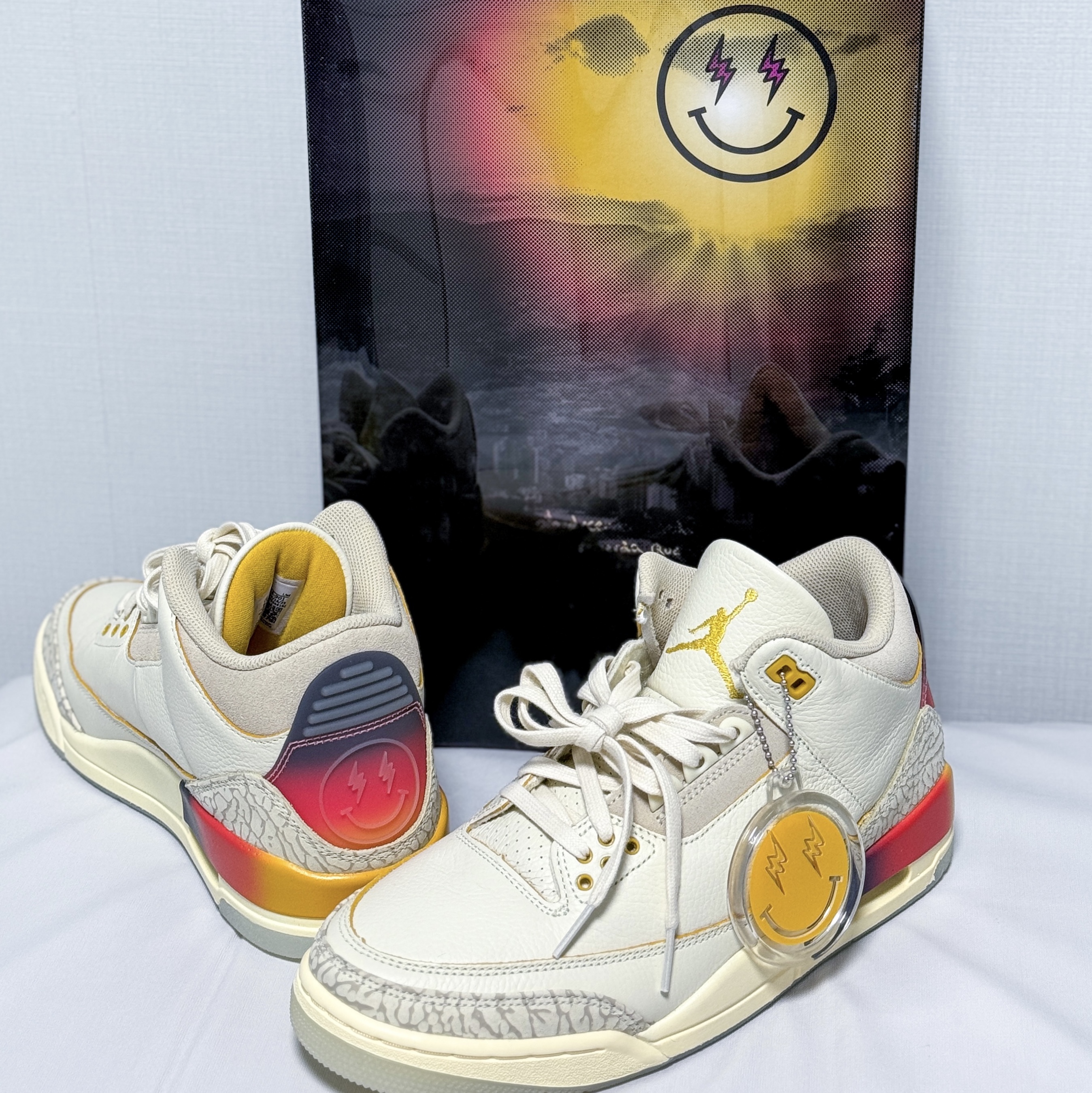 Jordan 3 x J Balvin Retro SP Sunset 착용 스타일
