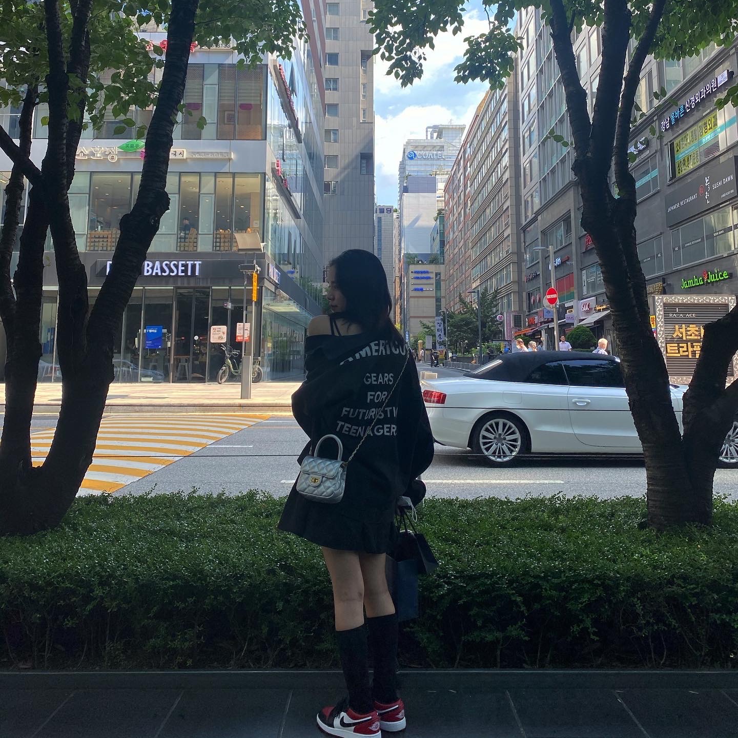 Jordan 1 Low Bred Toe 착용 스타일 - 1