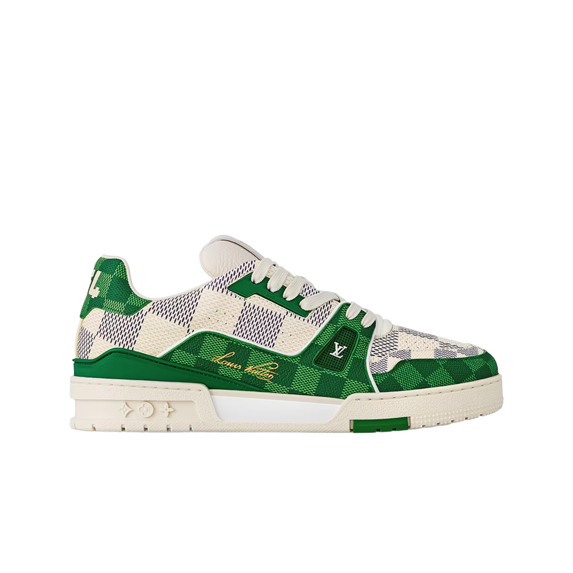 - Louis Vuitton LV Trainer Sneaker Damier Grained Leather Green