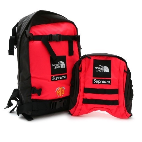 Supreme x The North Face RTG Backpack Red - 20SS 착용 스타일 - 2