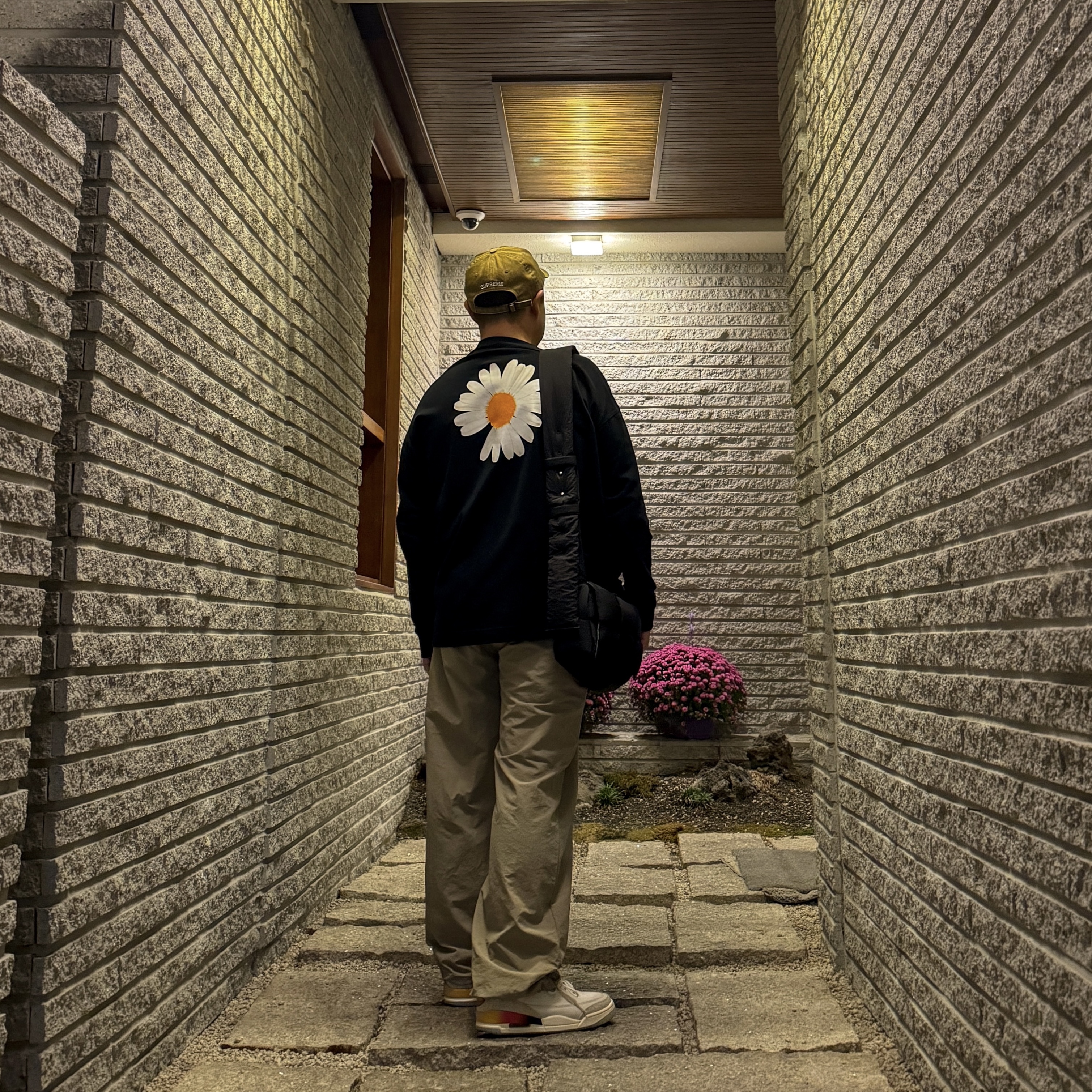 Jordan 3 x J Balvin Retro SP Sunset, Nike x Peaceminusone LS T-Shirt Black (DR0098-010) 착용 스타일