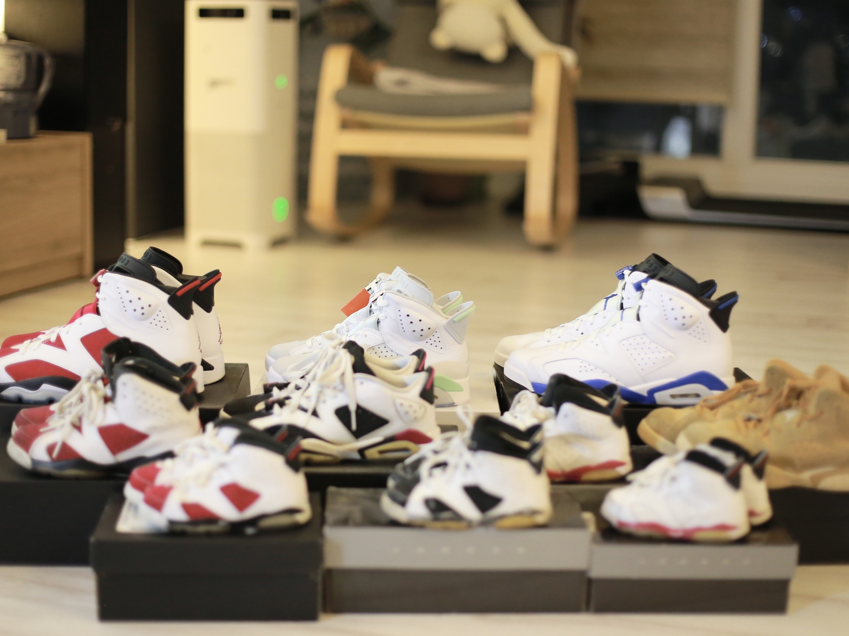 Jordan 6 Retro Sport Blue 2014 착용 스타일 - 3