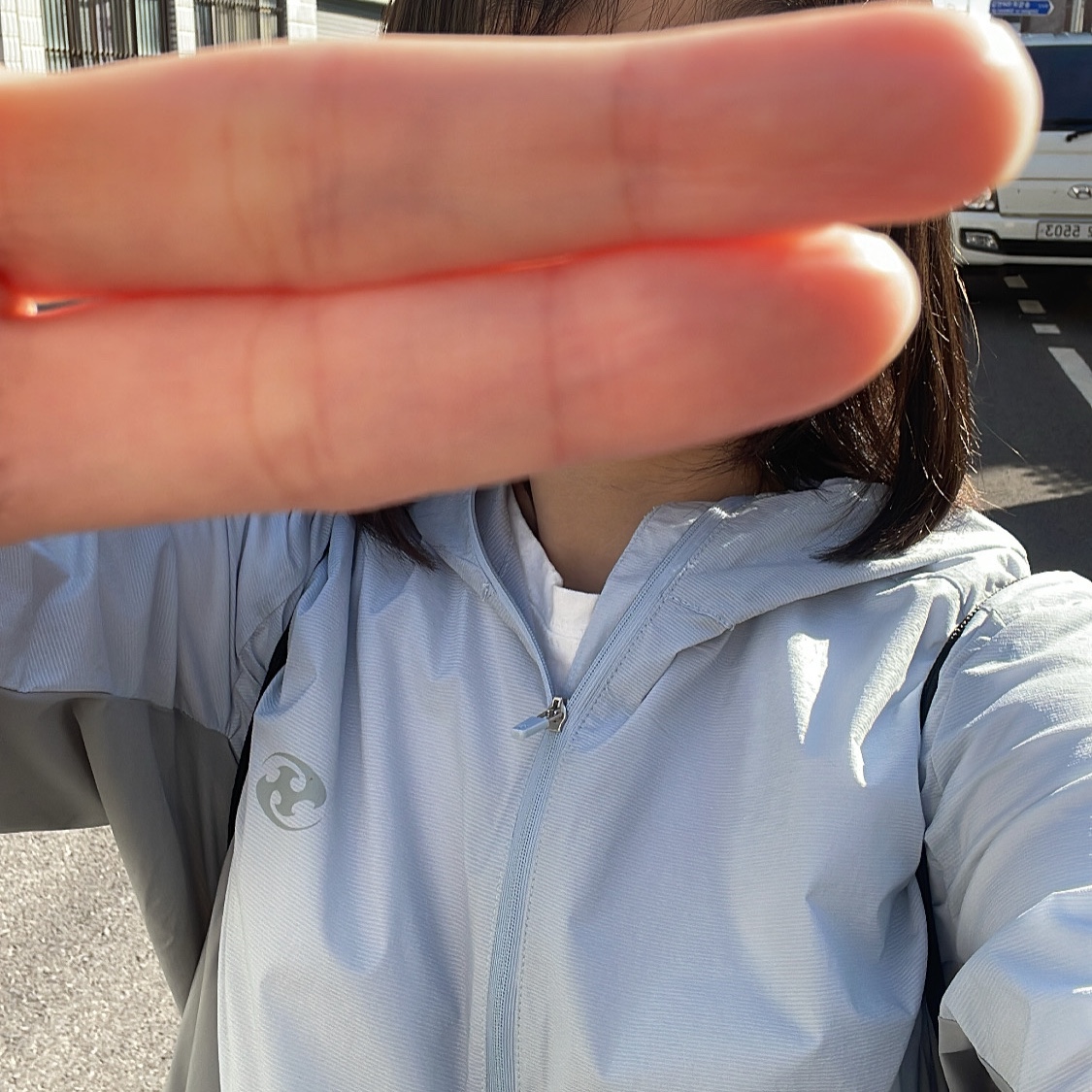 Sansan Gear Air Dash Jacket Sky Blue - 23SS 착용 스타일 - 3