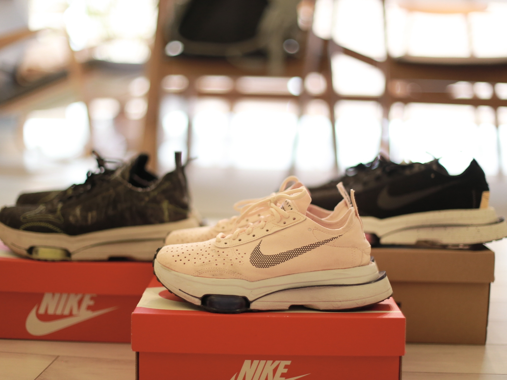 Nike Air Zoom Type Recycled Wool Pack Black Electric Green 착용 스타일 - 4