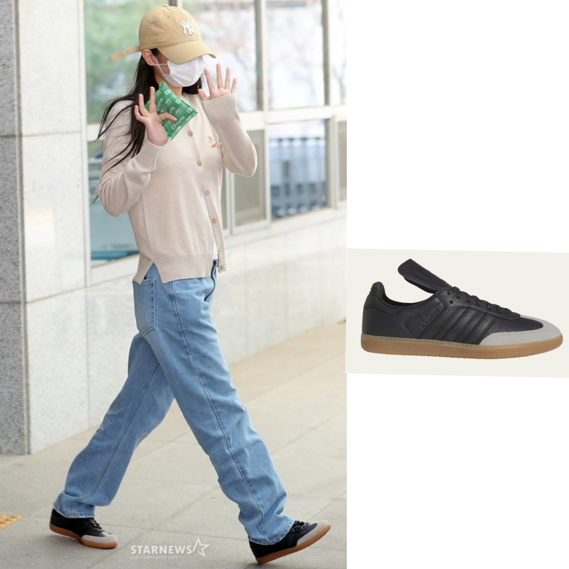 Adidas x Pharrell Williams Humanrace Samba Night Grey Core Black 착용 스타일
