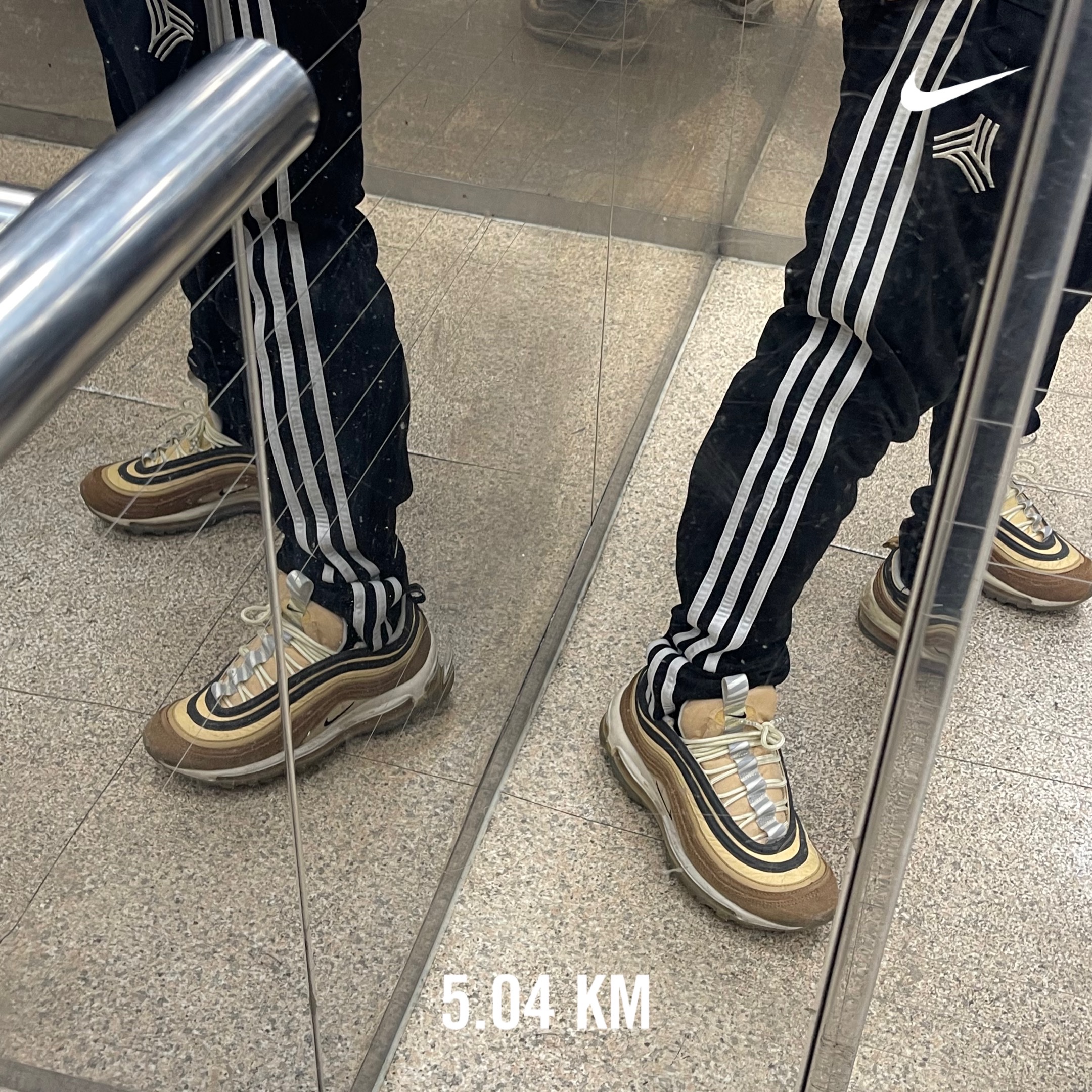 Nike Air Max 97 Shipping Box Ale Brown 착용 스타일