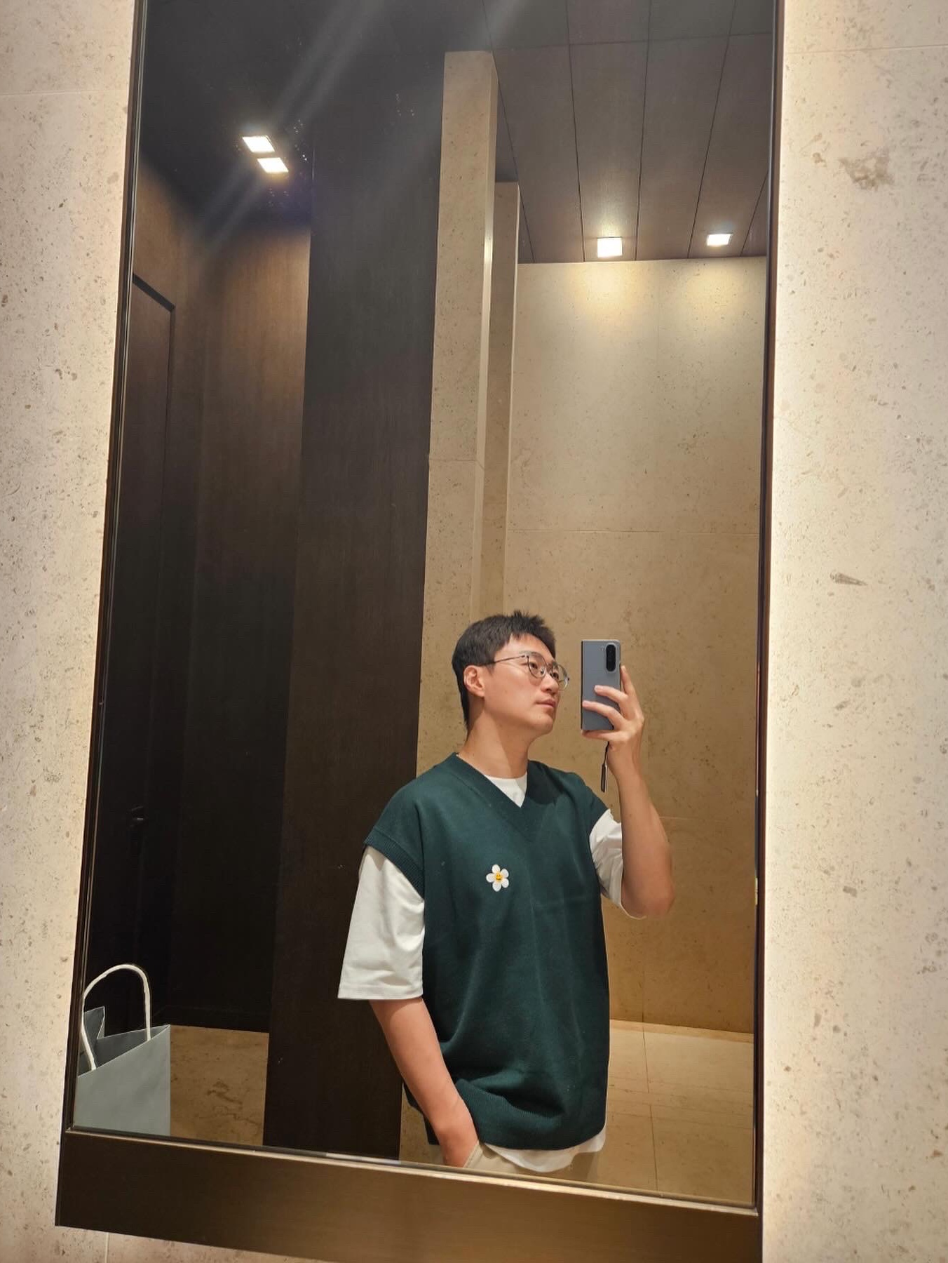 Wooyoungmi Volcano Varsity Jacket Green - 23FW, Jordan 1 Retro High OG Black and Lucky Green 착용 스타일 - 1