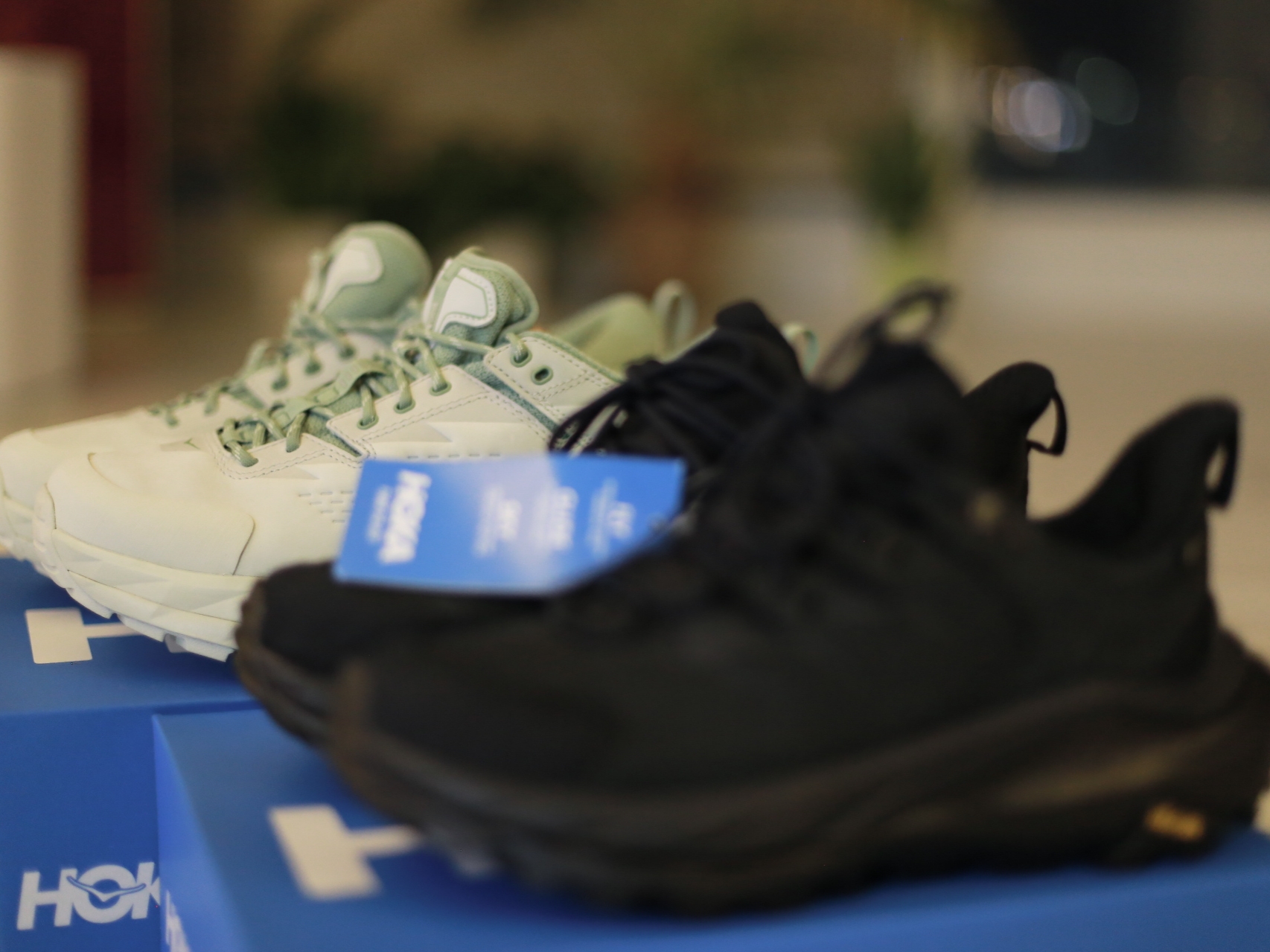Hoka Kaha Low Gore-Tex Celadon Tint Basil 착용 스타일 - 5