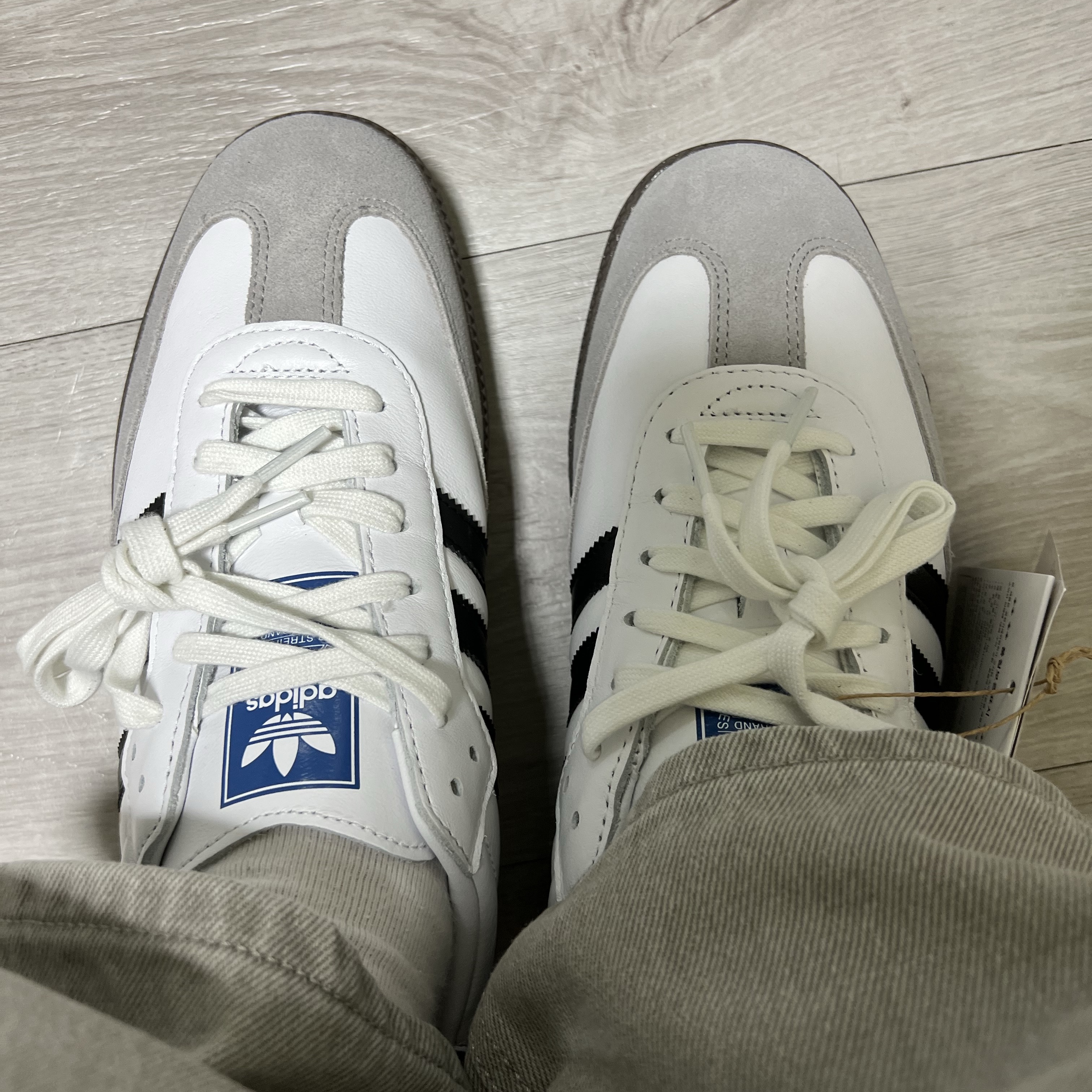 Adidas Samba OG Cloud White 착용 스타일