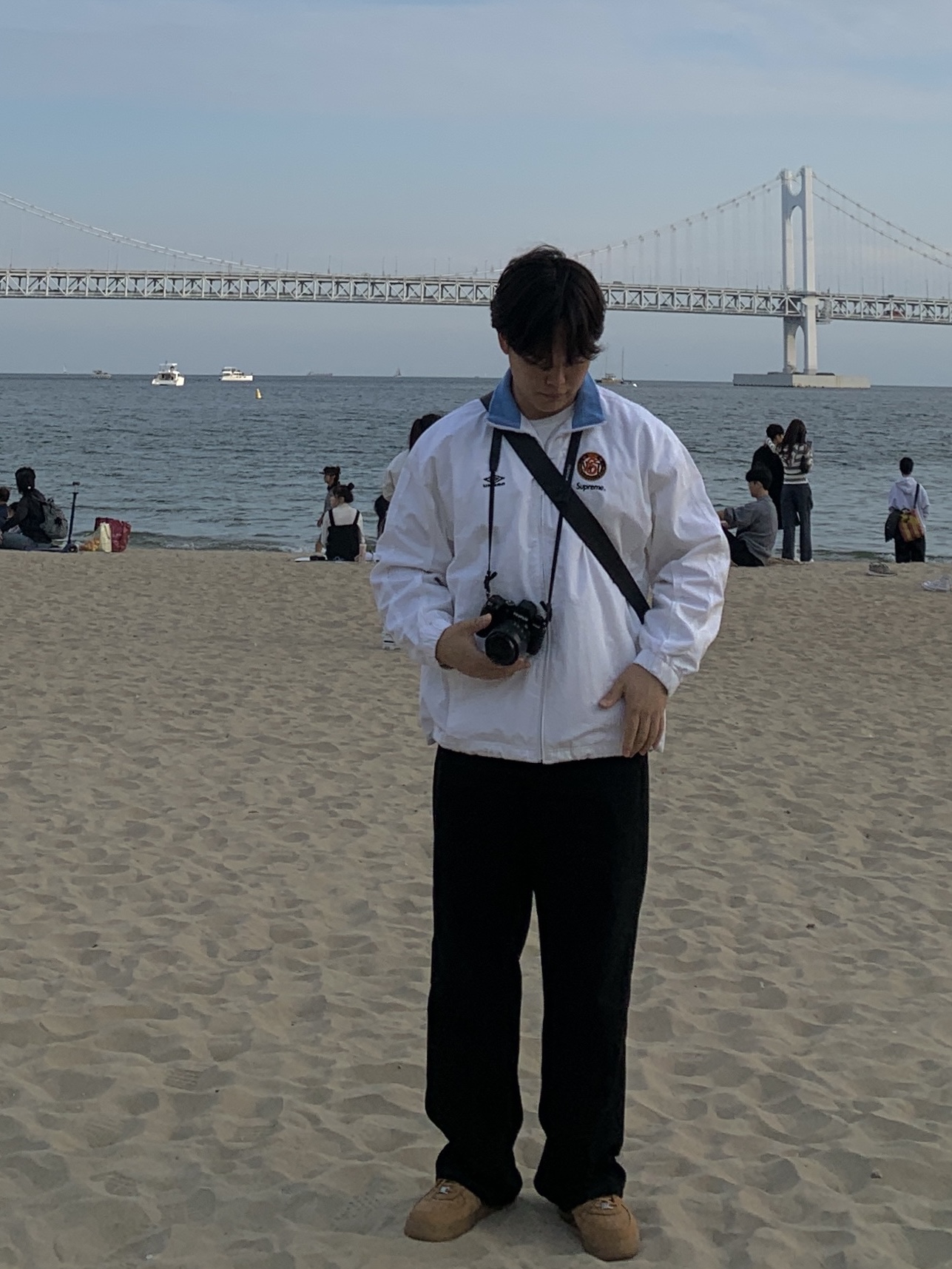 Supreme x Umbro Cotton Ripstop Track Jacket White - 23FW, Nike x Supreme Air Force 1 Low Flax 착용 스타일