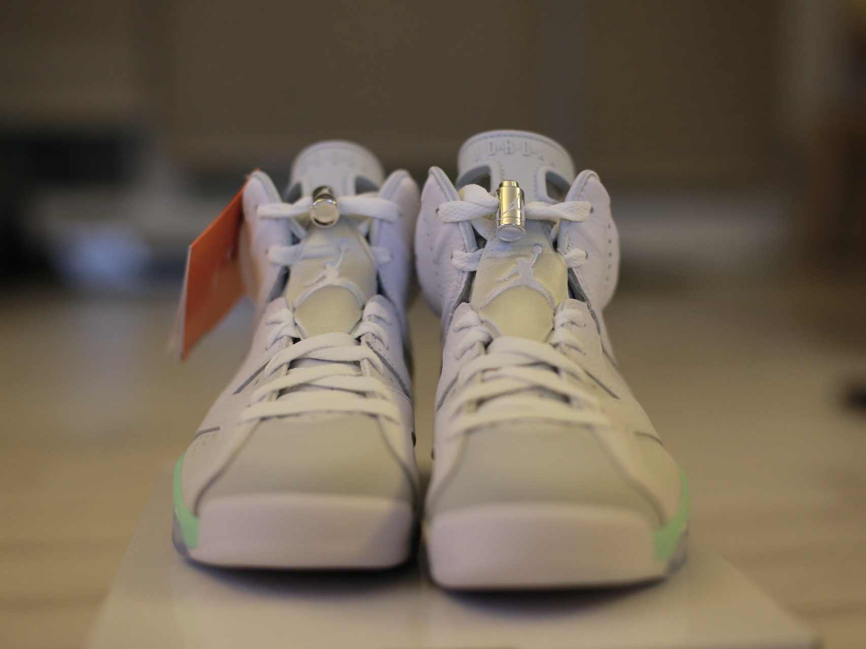 (W) Jordan 6 Retro Mint Foam 착용 스타일 - 3